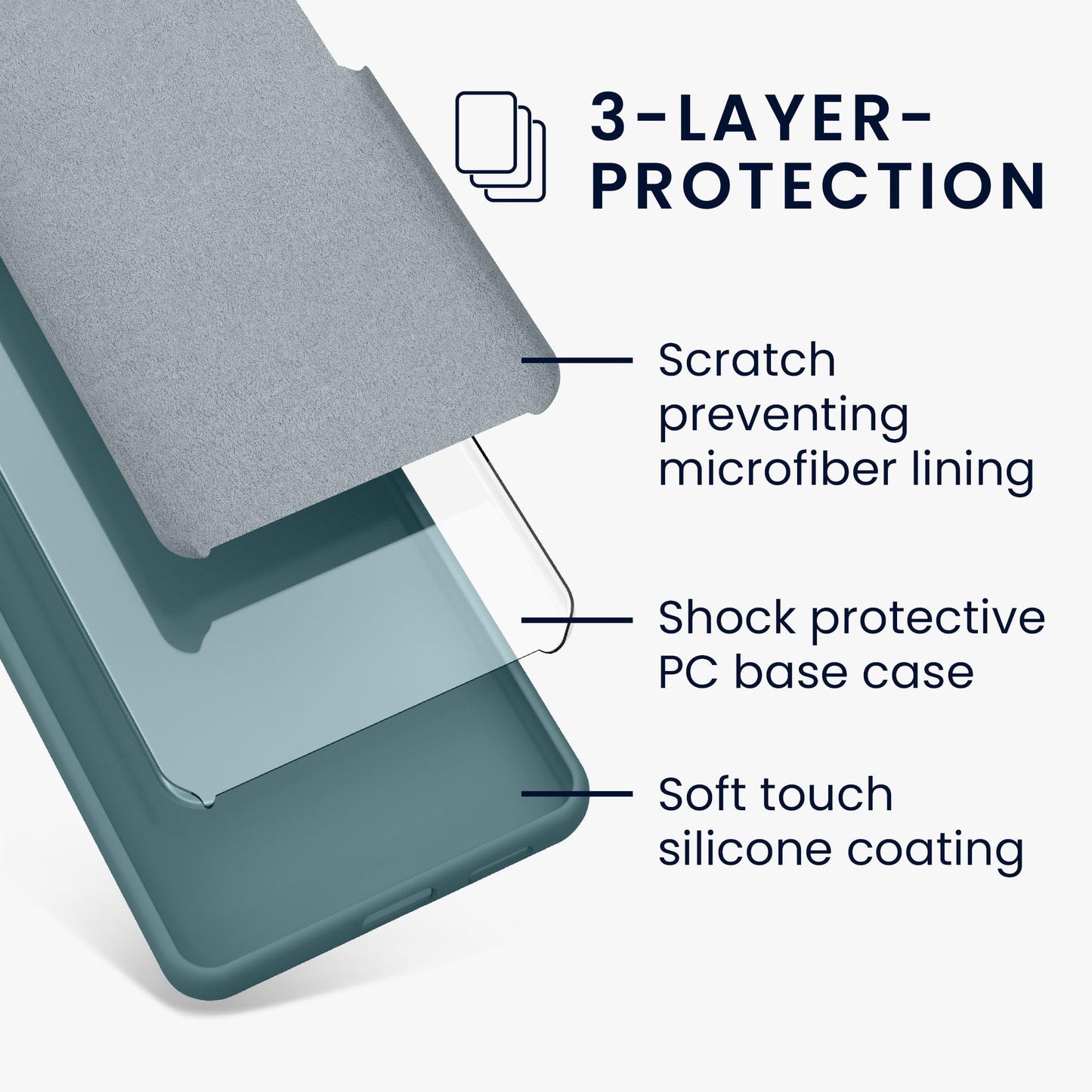 kwmobile Carcasa Compatible con Google Pixel 7a Funda - Case TPU y Silicona antigolpes - Apto Carga inalámbrica - Piedra Antigua