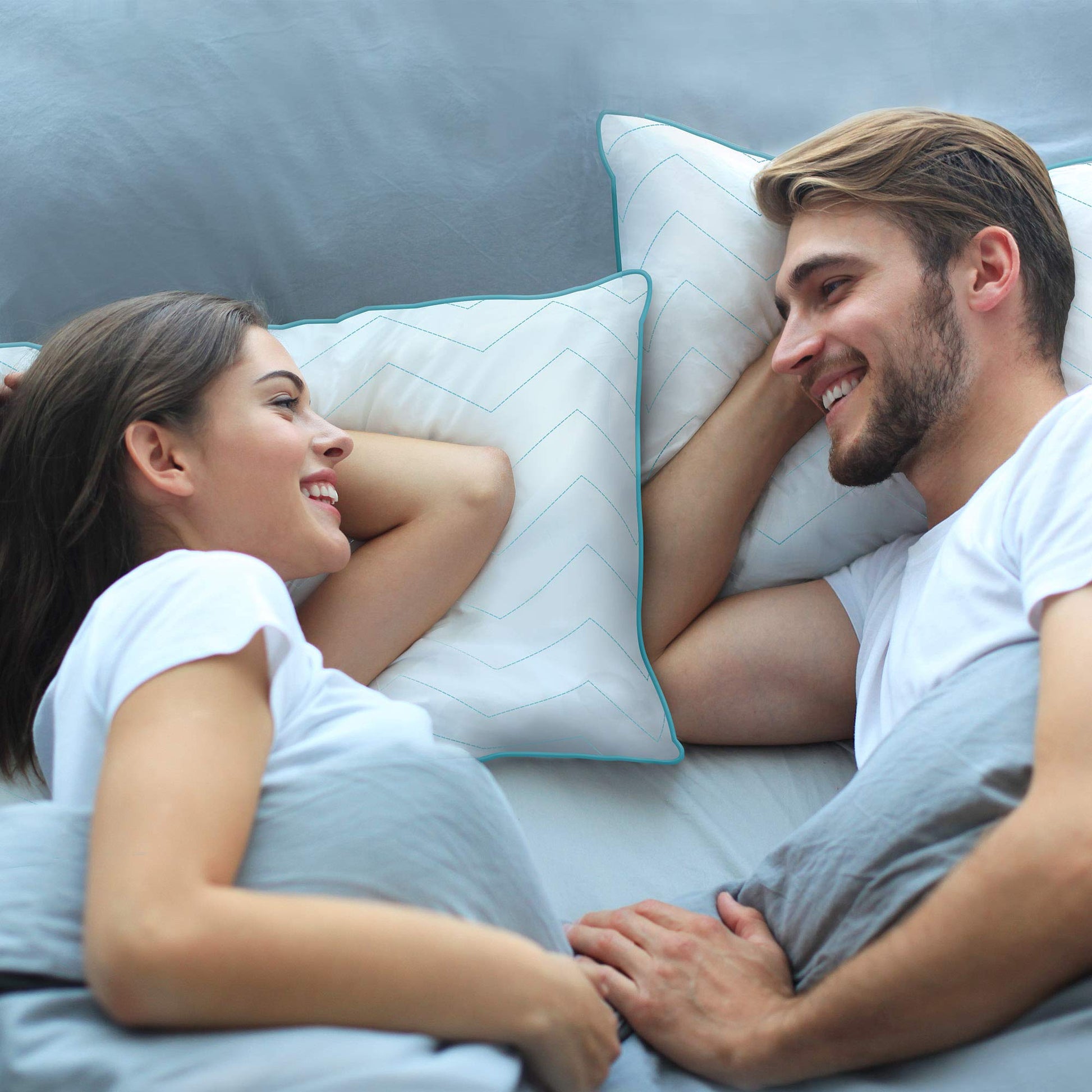 Almohada Sognare Fussion Estándar Relleno Suave Hipoalergénica Antiácaros Lavable