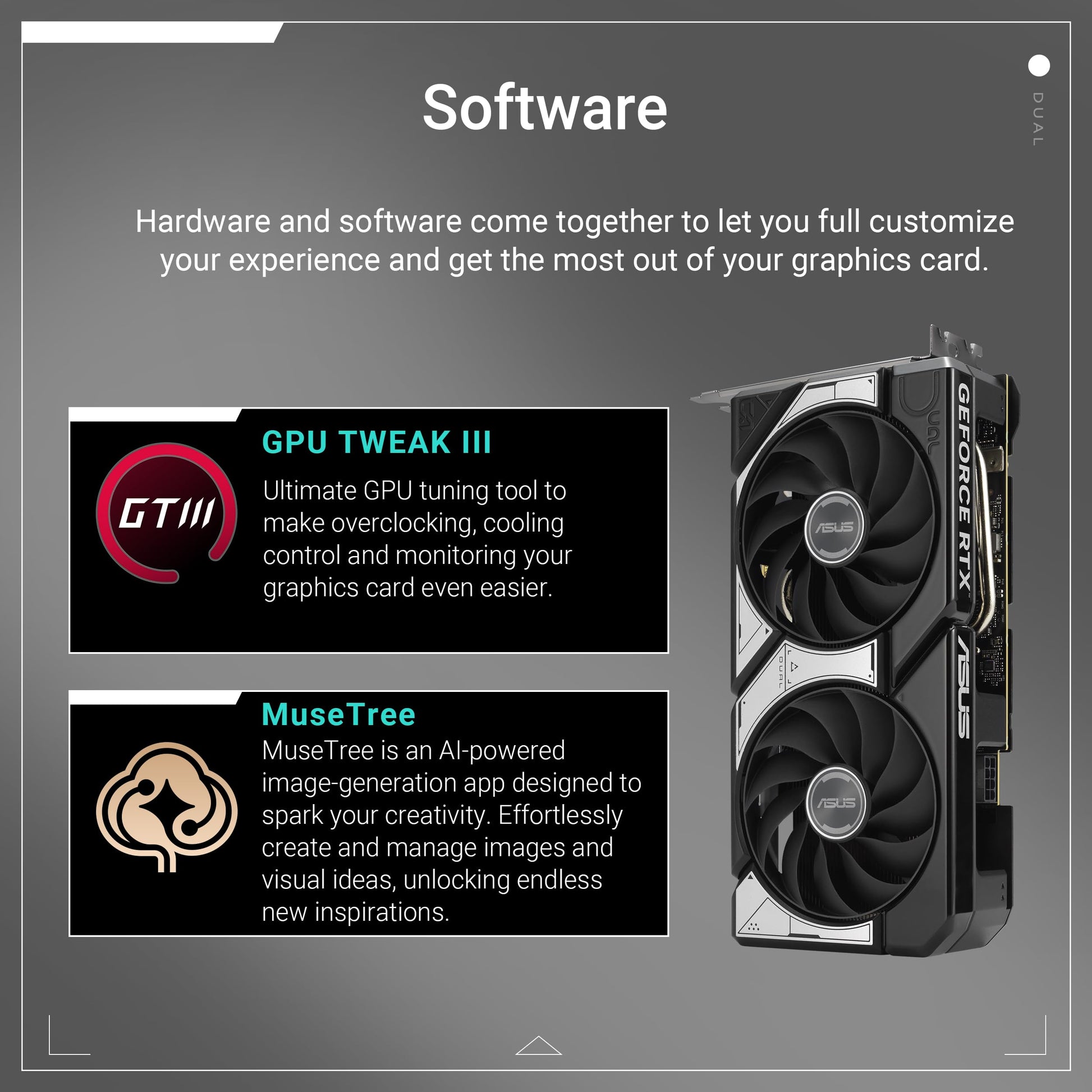 Tarjeta Gráfica ASUS Dual GeForce RTX 5060 Ti 8GB GDDR7 OC Edition
