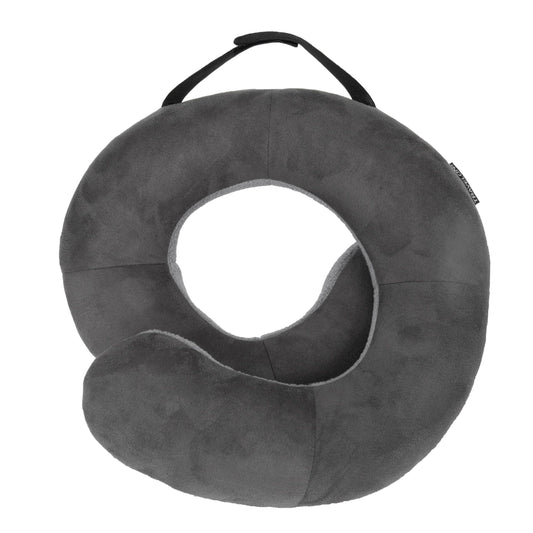 Almohada Travelon Deluxe Wrap-n-Rest Gris Oscuro Gris Claro