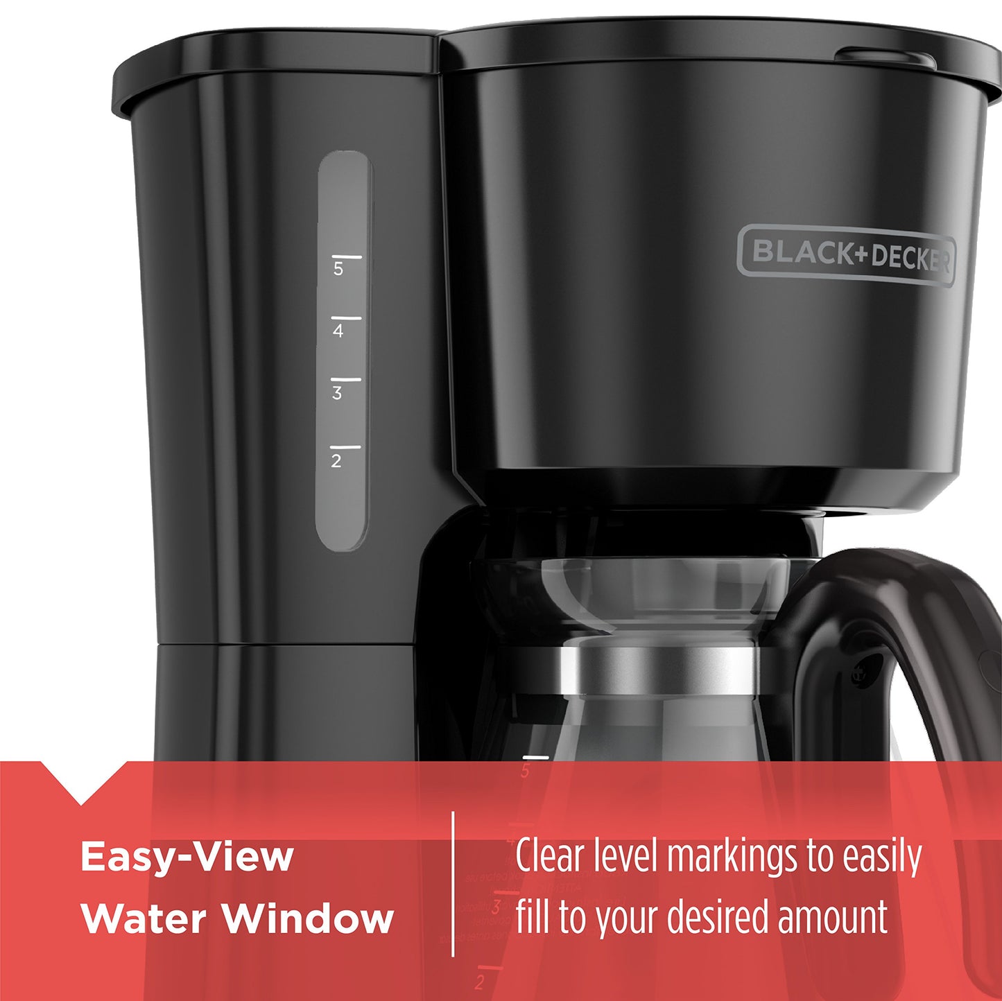 Black + Decker CM0700BZ Cafetera de 5 tazas, color negro
