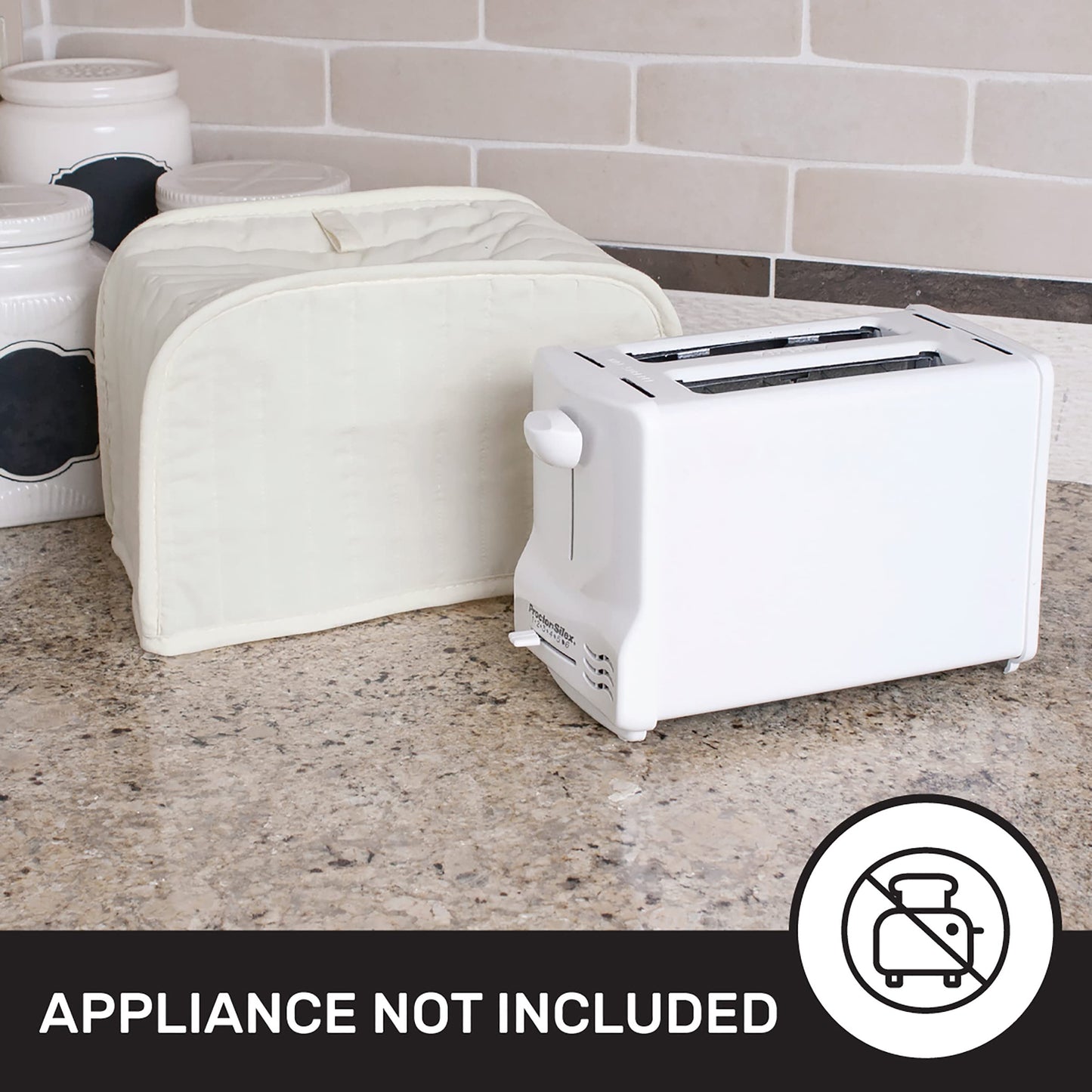 Ritz Protector Acolchado para licuadora, Cobertor para Tostador de 2 rebanadas, Natural, 1