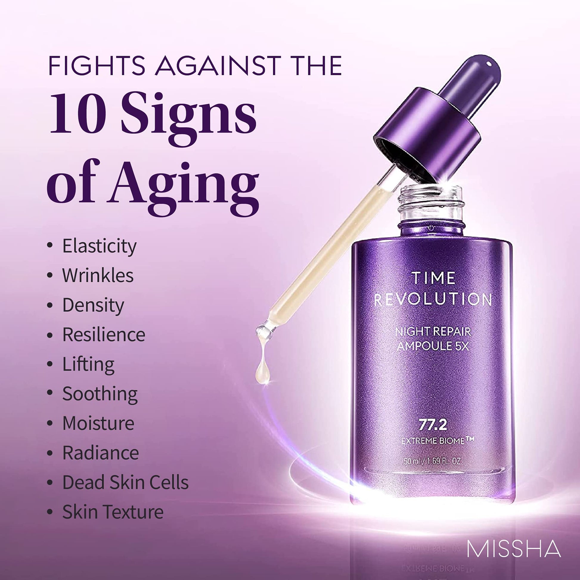 Missha - Time Revolution Night Repair Ampoule 5x '50ml'