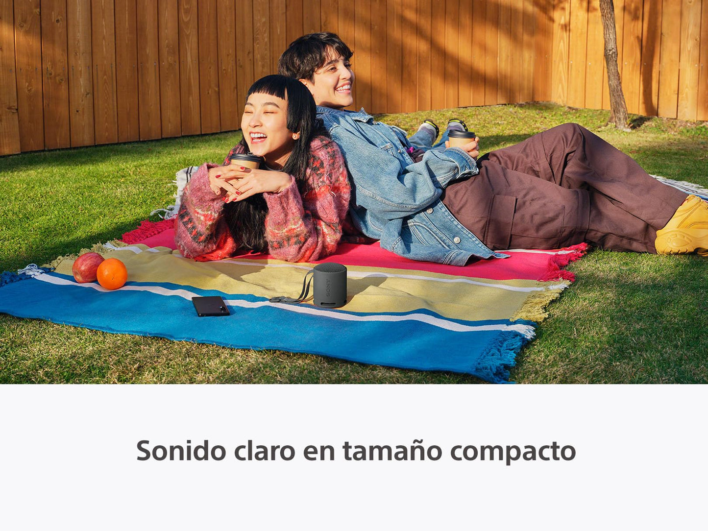 Sony Bocina inalámbrica portátil XB100 Sonido Potente y nítido