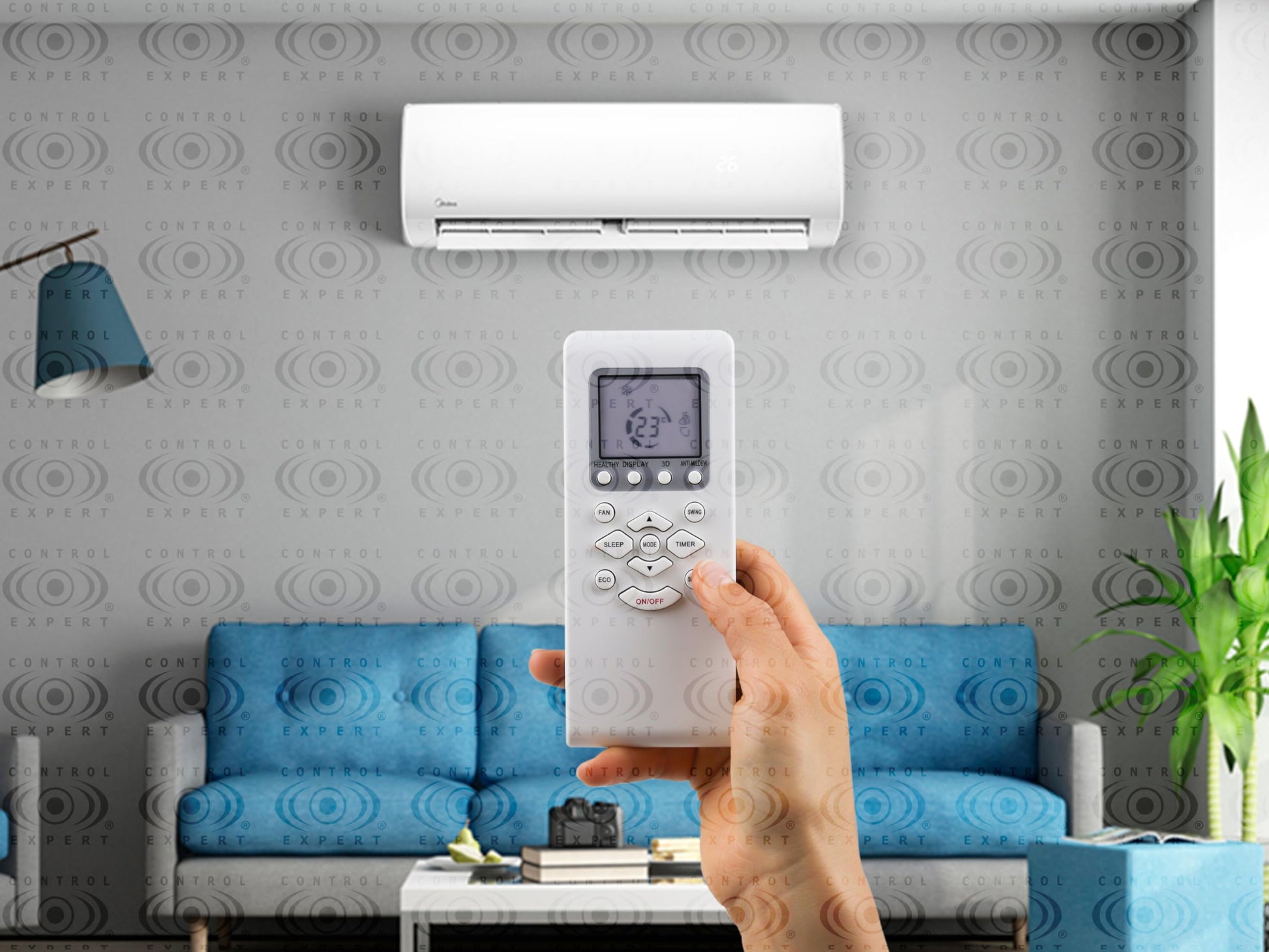 CONTROL EXPERT Control Compatible con Prime Mirage 900 Xeries TCL Cool Comfort Aire Acondicionado Minisplit