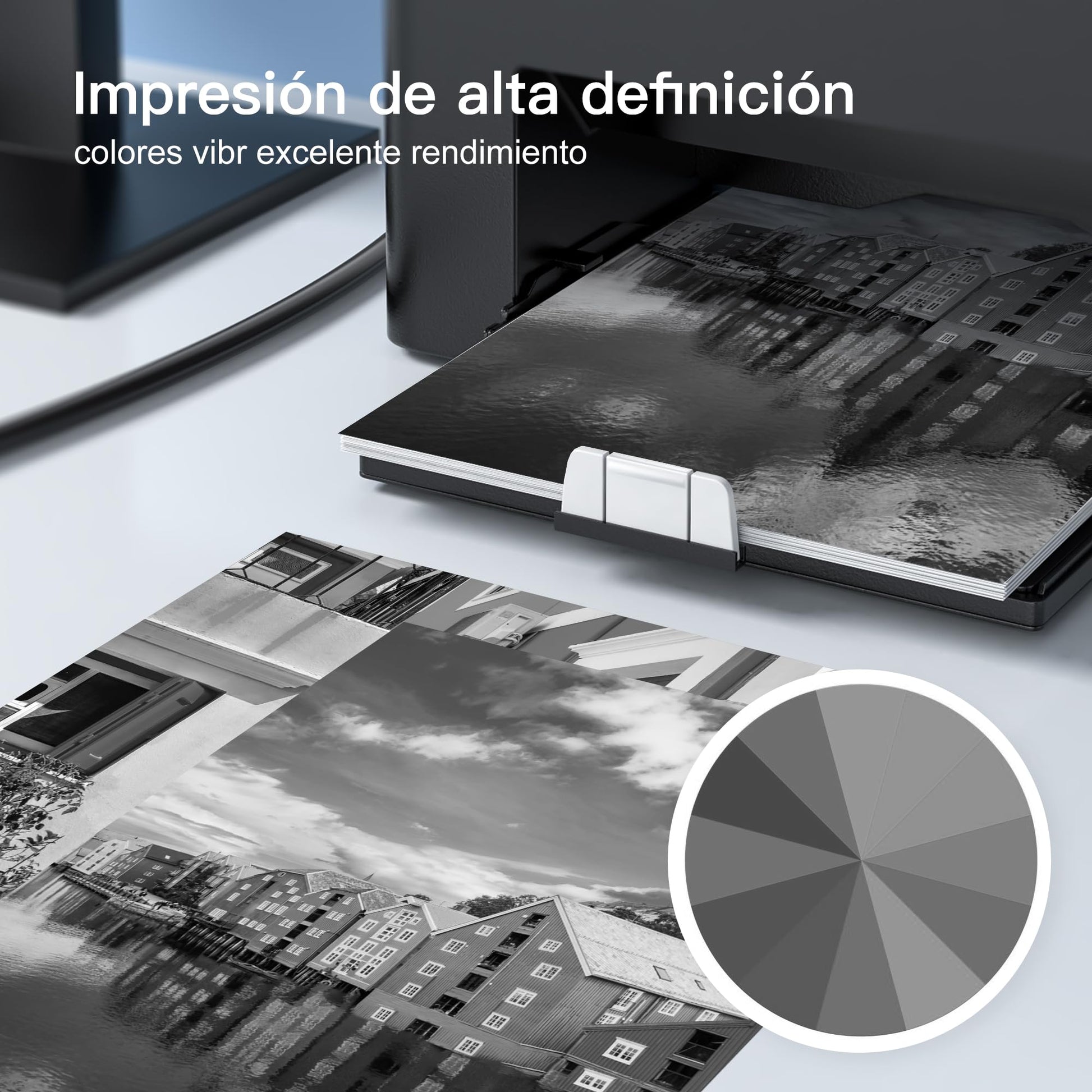 GPC Image Cartucho de Tinta Compatible para HP 667 667XL Compatibles con HP DeskJet Plus 6075 6475 6476 DeskJet Ink Advantage 1275 2335 2336 2375 2376 2775 2776 (2 Negro)