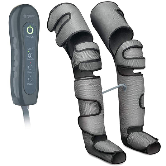 Leg Massager for Circulation & Relaxation - Sequential Machine for Home Use - Massage Legs, Calf, Foot, Thighs, Knees – Battery Powered SCD Boot for Restless Leg, Muscle Pain + Handheld Controller
