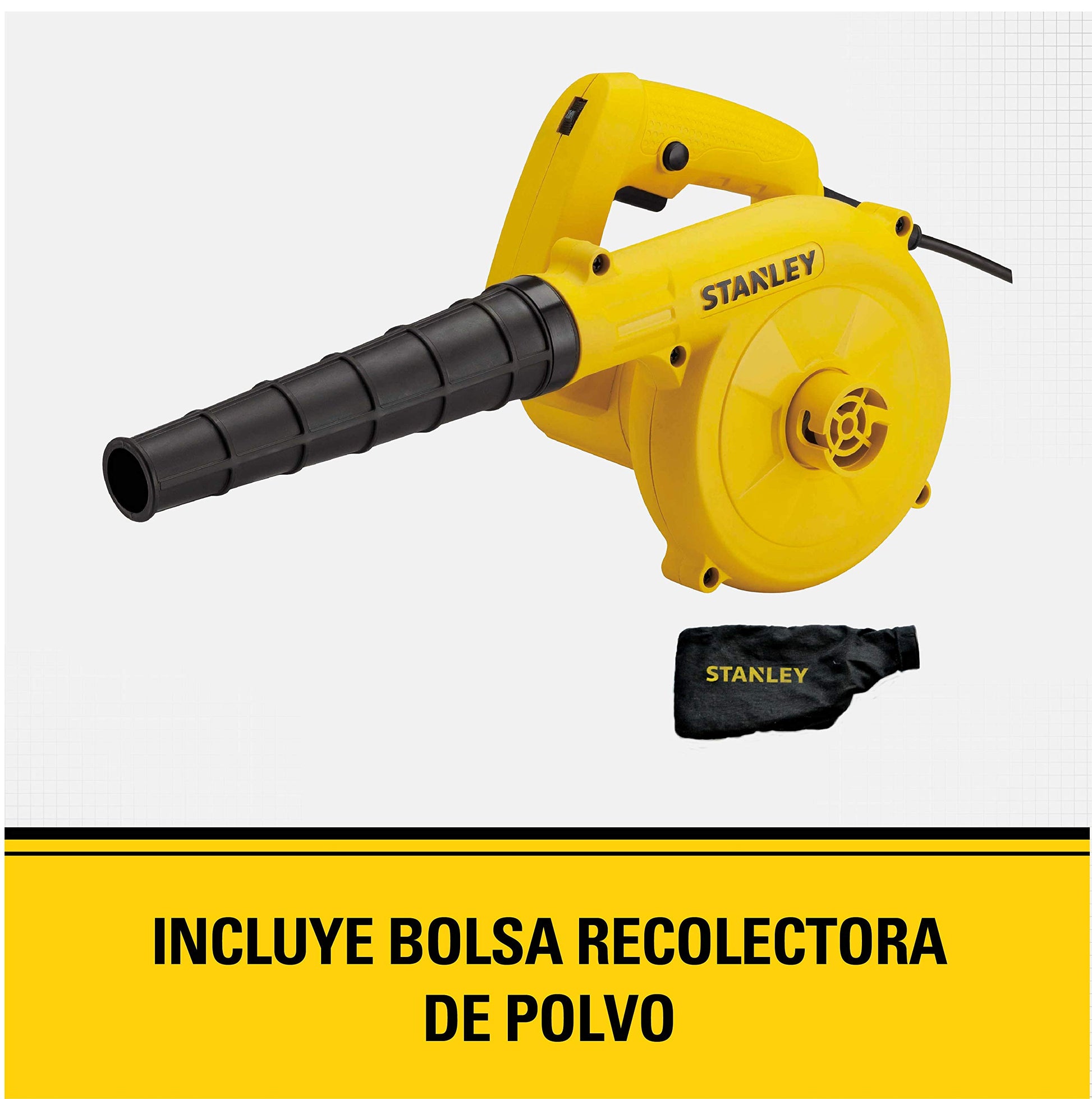 Sopladora y Aspiradora Eléctrica STANLEY 600W