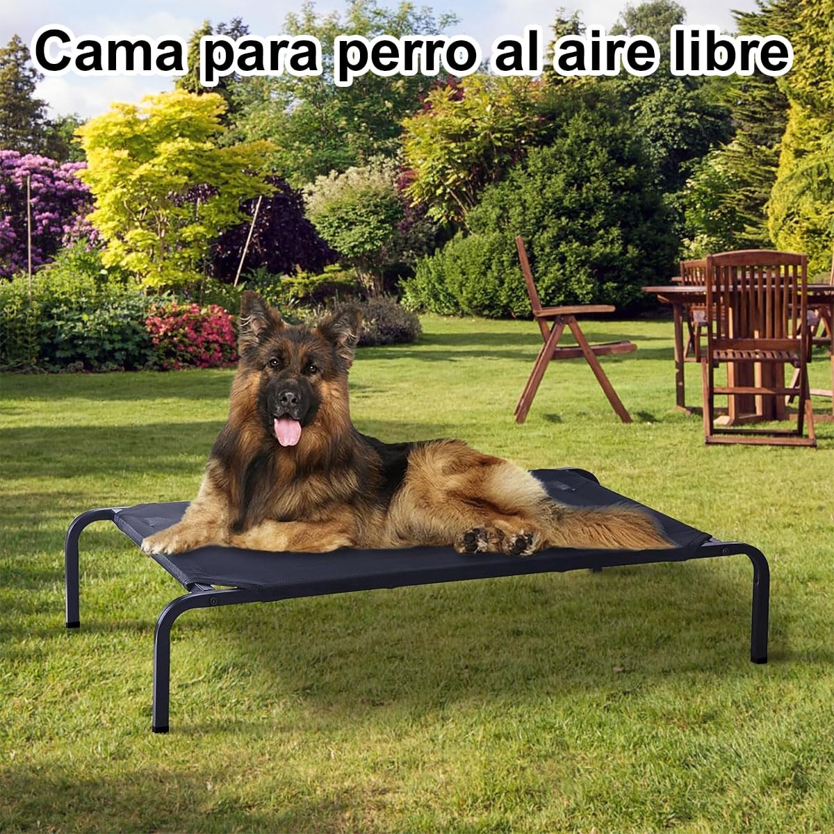 Cama Elevada AbaqKalza Gris Refrescante para Perro y Gato