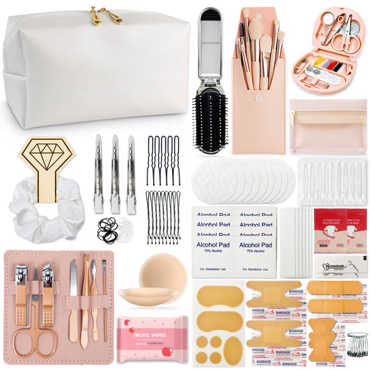 Kit de Viaje Bianca Luxe 45 Artículos Esenciales para Mujer