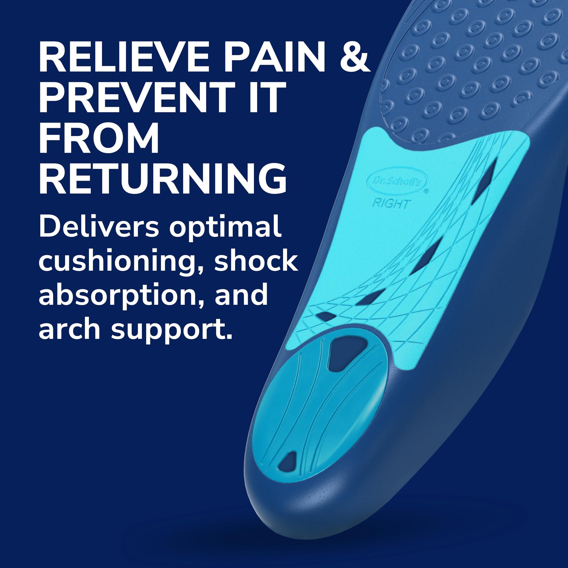 Plantillas Dr. Scholl's alivio del dolor fascitis plantar soporte de arco Hombre Mujer