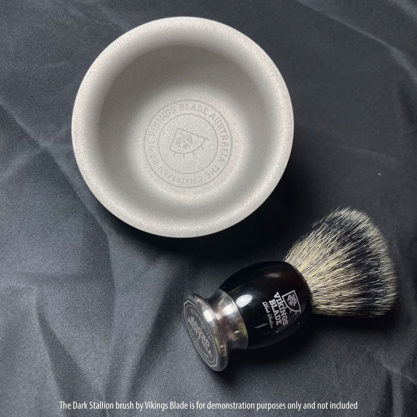 VIKINGS BLADE The Chairman Luxury Shaving Bowl, Heavy Stainless Steel, 3â€ Diameter