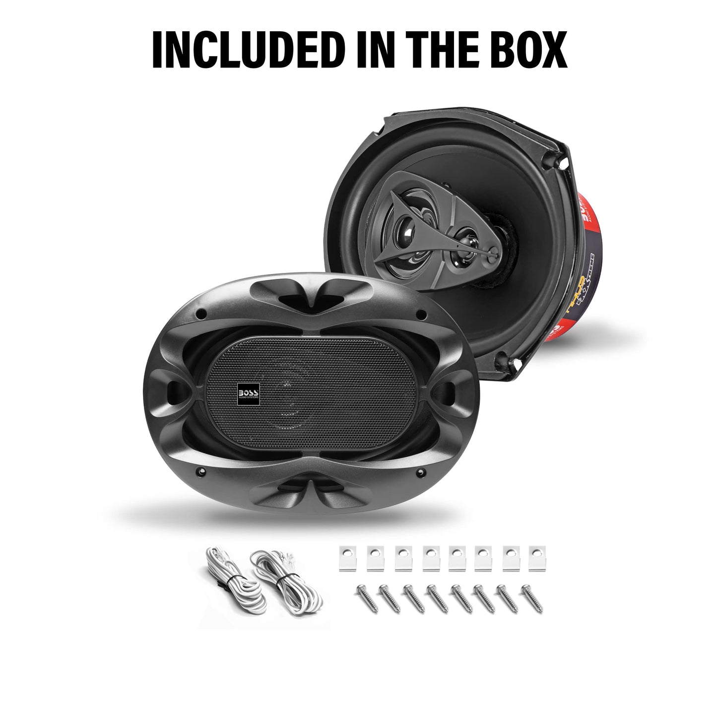 BOSS Audio Systems CH6940B Chaos Exxtreme Series 6 x 9 Pulgadas Altavoces para Puerta de Coche – 500 vatios máximo (por par), coaxial, 4 vías, Rango Completo, 4 ohmios, se Venden en Pares, Bocinas