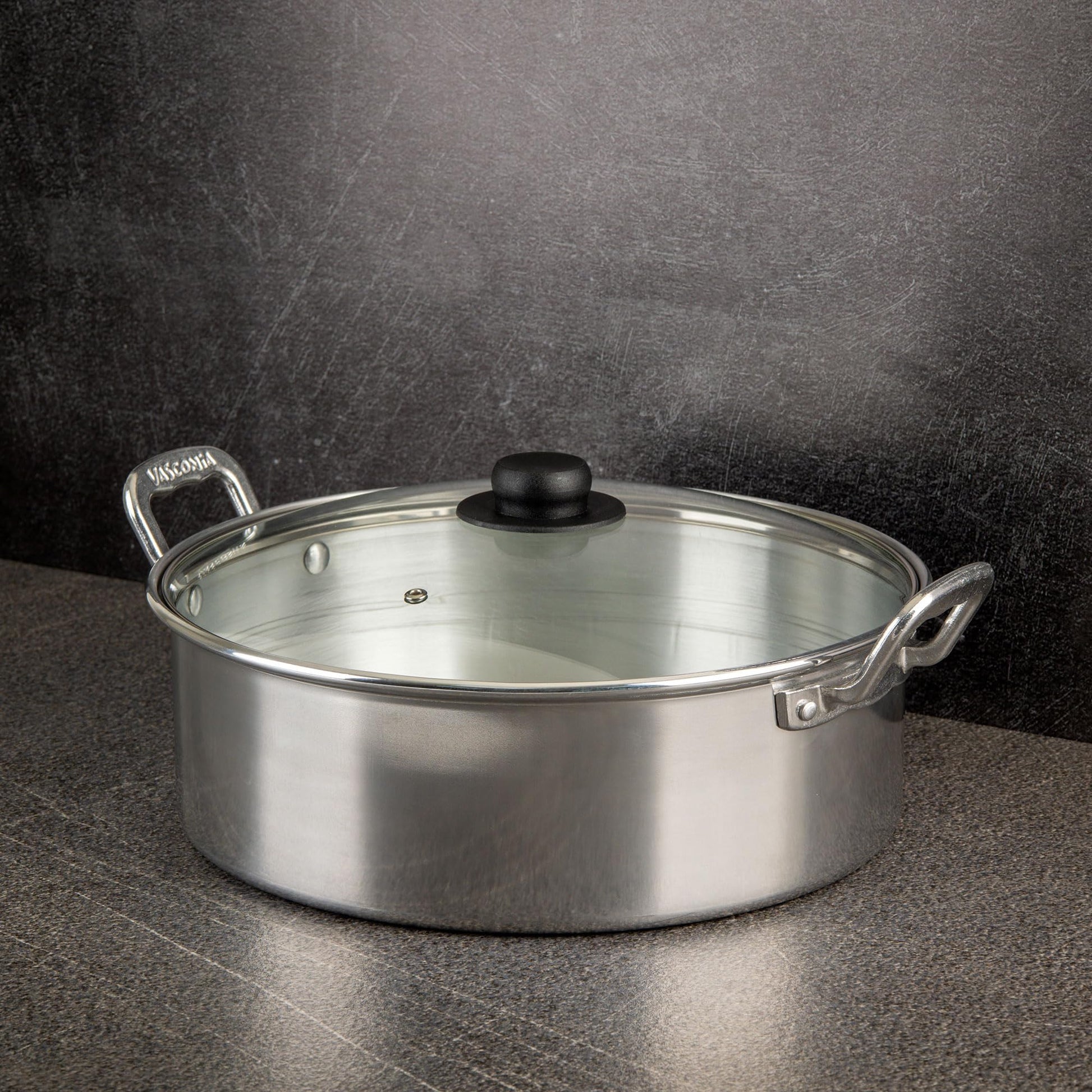 Arrocera Aluminio Vasconia Plata 32 cm 8 Litros