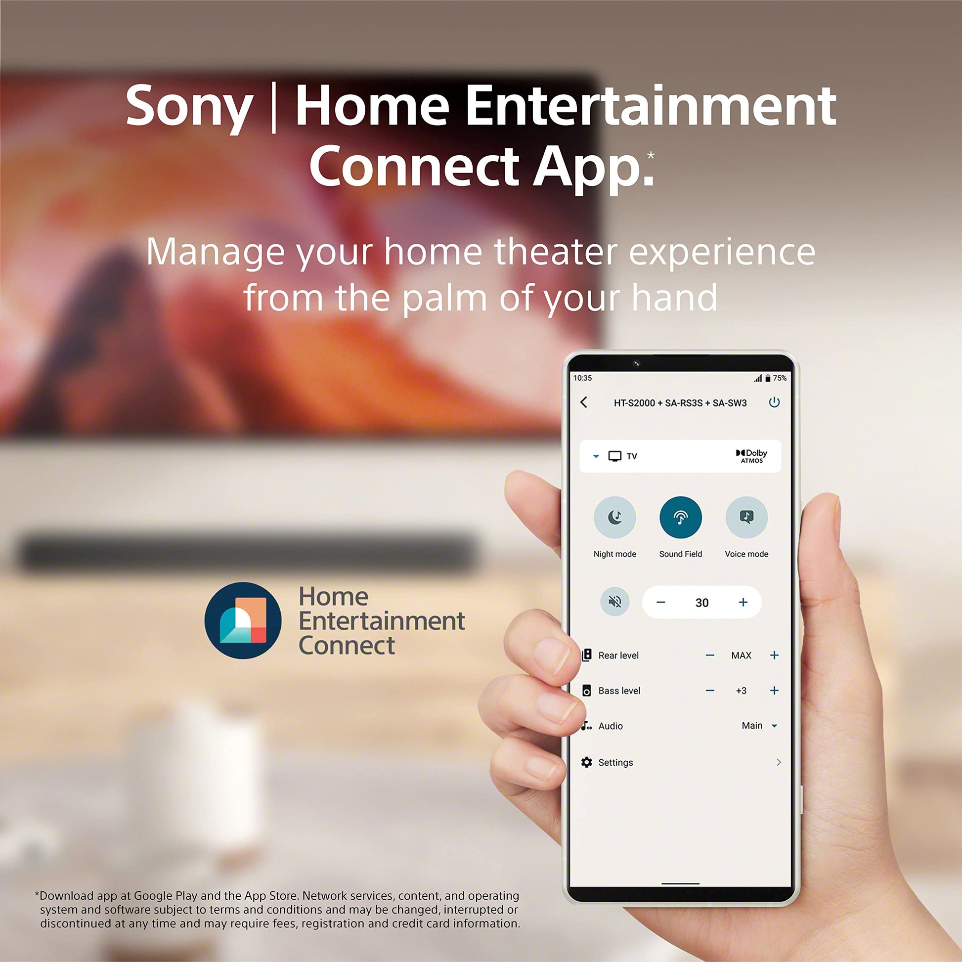 Sony Barra de Sonido HT-S2000 de 3.1 Canales Dolby Atmos®/DTS:X®