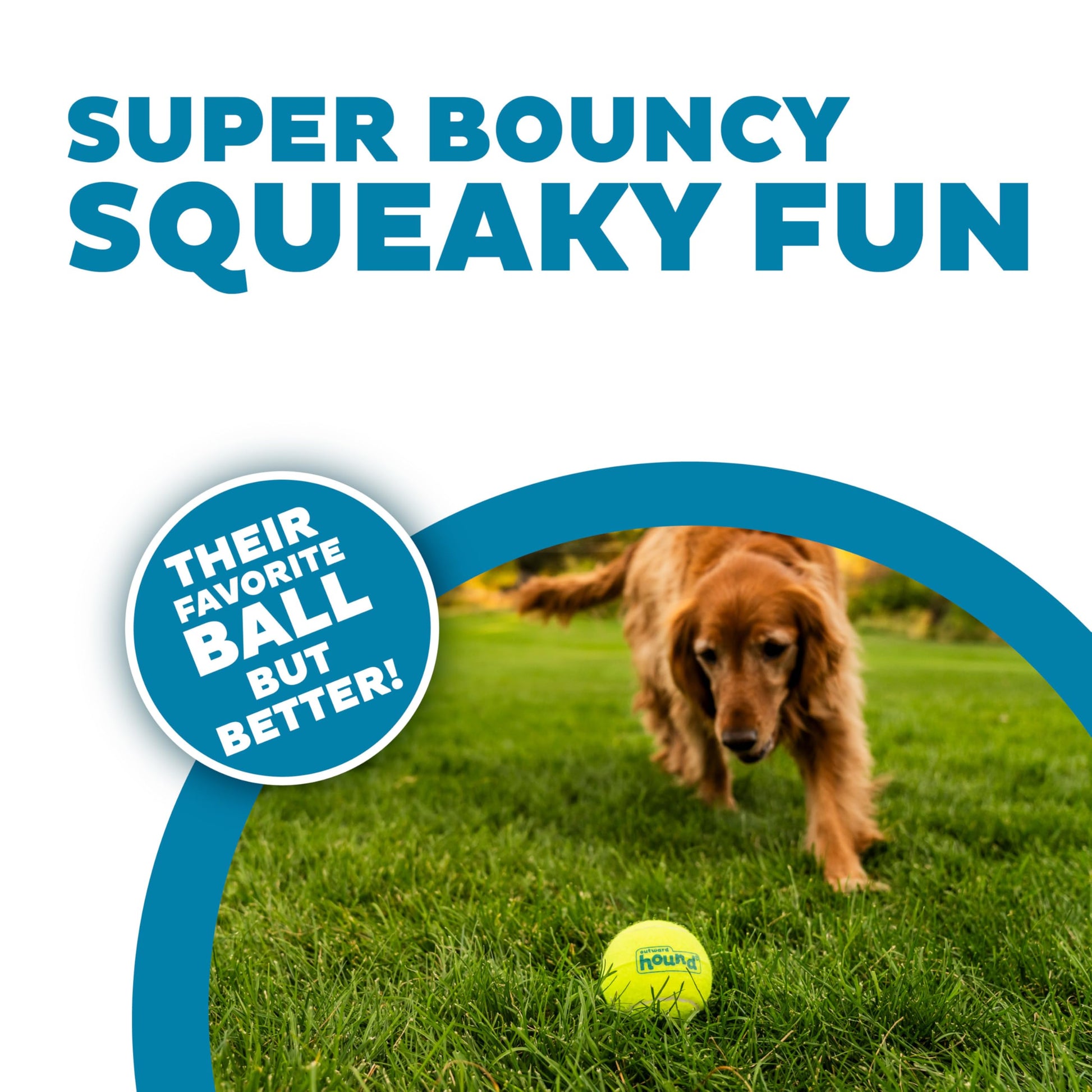 Juguete para Perro Outward Hound Squeaker Ballz Fetch Grande Pack de 4