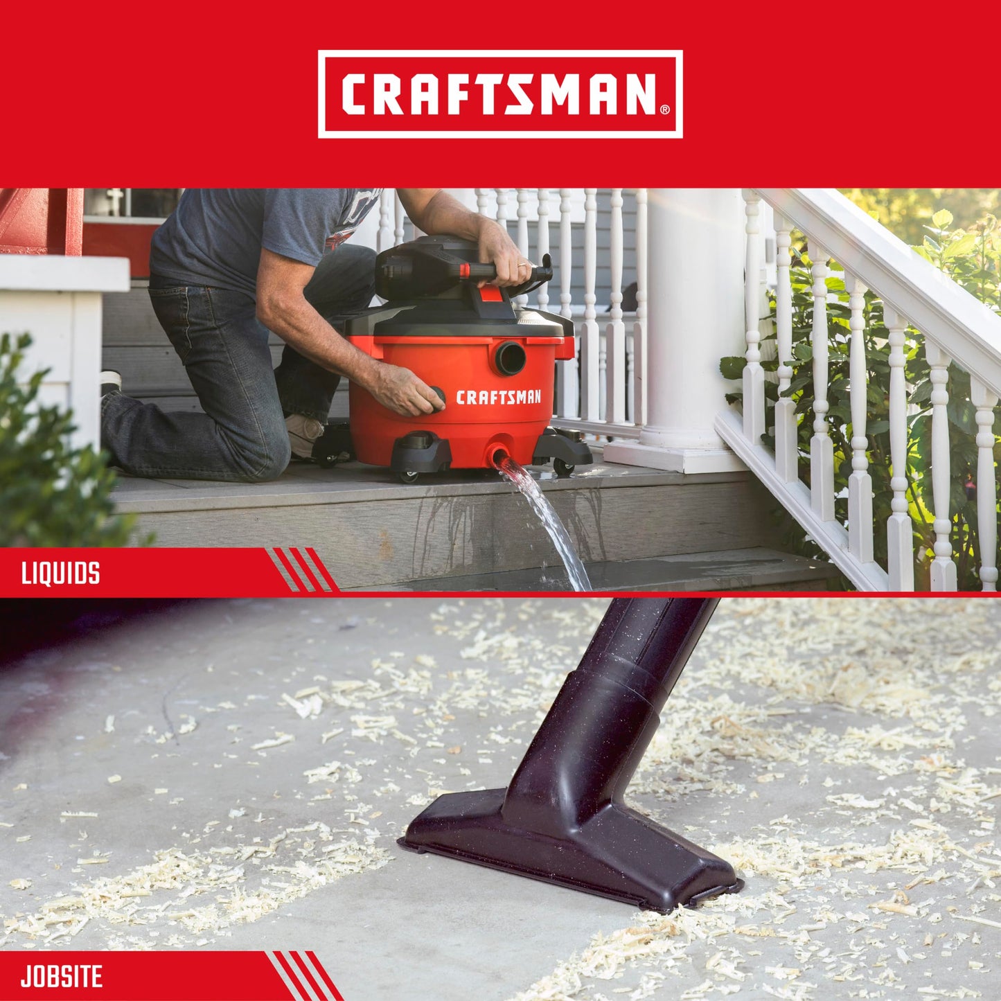 CRAFTSMAN CMXZVBE38630 2-1/2 pulgadas. Boquilla utilitaria para aspiradora en húmedo/seco, accesorio de aspiradora de grado industrial para limpiar superficies duras, se adapta a 2-1/2 pulgadas