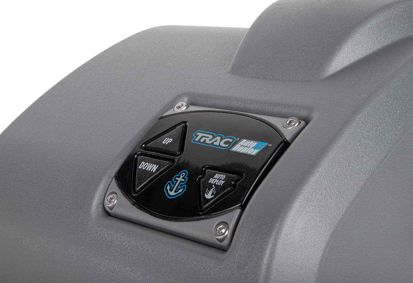 Trac - Outdoor Products Angler 30 AutoDeploy-G3 - Cabrestante de Anclaje eléctrico - Anclajes de hasta 30 Libras. - Incluye 100 pies de Cuerda de Anclaje preenrollada con Uso (69004), Gris, Normal