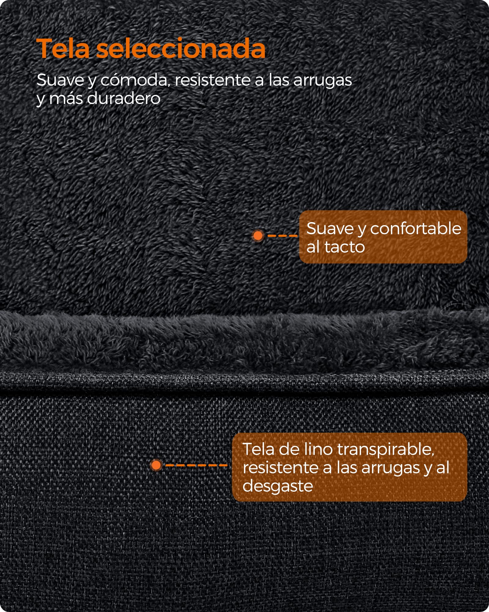 Feandrea Cama para Perros, Sofá para Mascotas, 70 x 55 x 21 cm, Bordes Elevados, M, para Perros Pequeños, Gris Oscuro MPGW010G01
