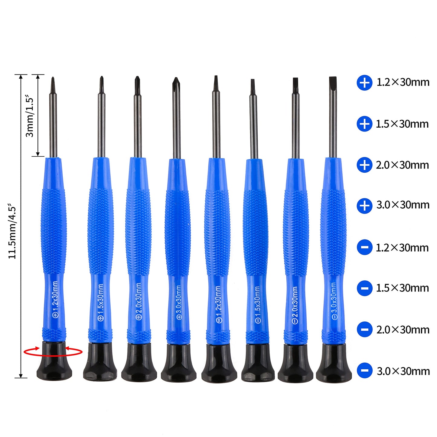 Kit de reparación de vidrio magnético para ojos, kit de herramientas de reparación de gafas con caja de tornillo compacta que incluye almohadillas para la nariz, juego de destornilladores de precisión, tornillos, pinzas para gafas, gafas de sol, reloj de