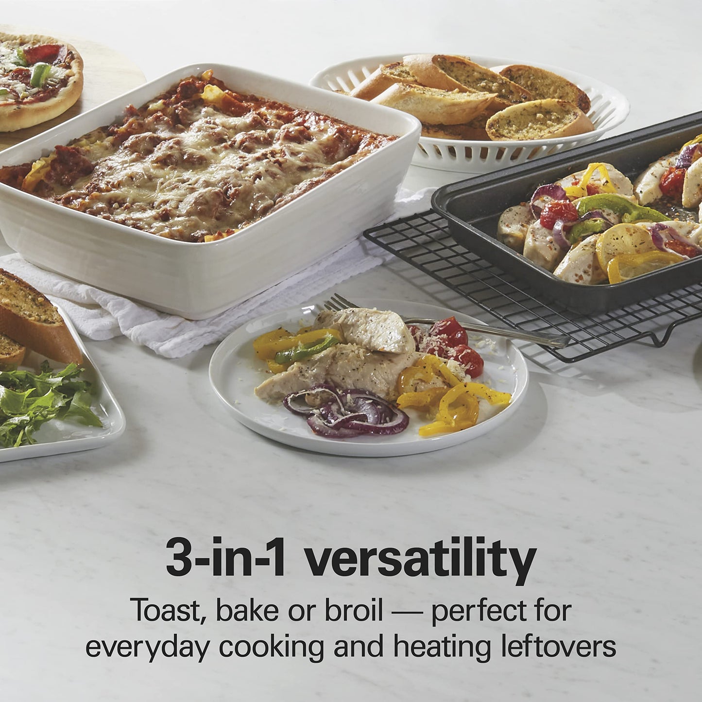 Cuisinart C77SS-15PK Juego de bloque de mango hueco, de acero inoxidable, 15 piezas, asa hueca, 15 Piece, Hollow Handle, 1, 1 + Hamilton Beach 31401 Horno Tostador Eléctrico