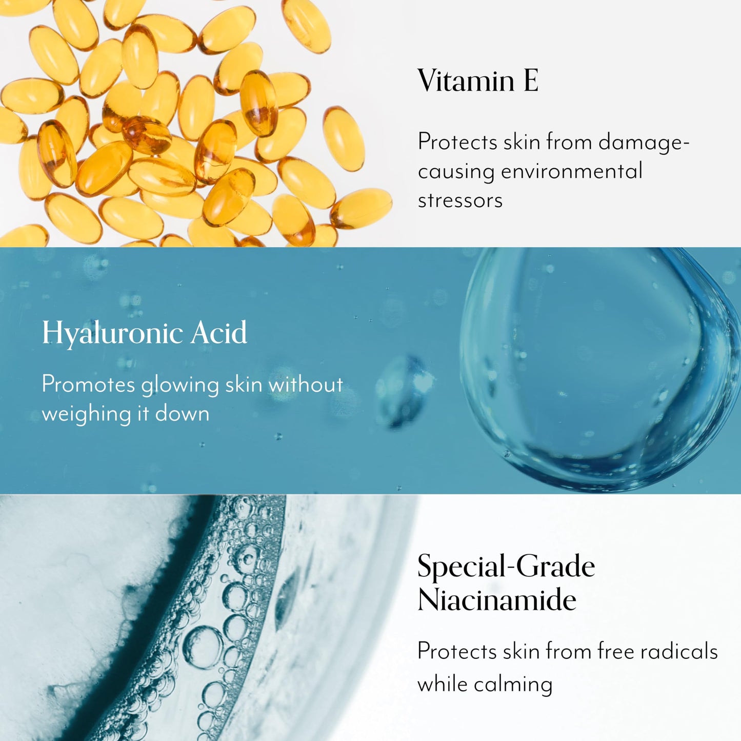 Sérum Facial Replenishing & Hydrating Day Glow & Hydrate con Niacinamida, Ácido Hialurónico y Vitamina E Vegano