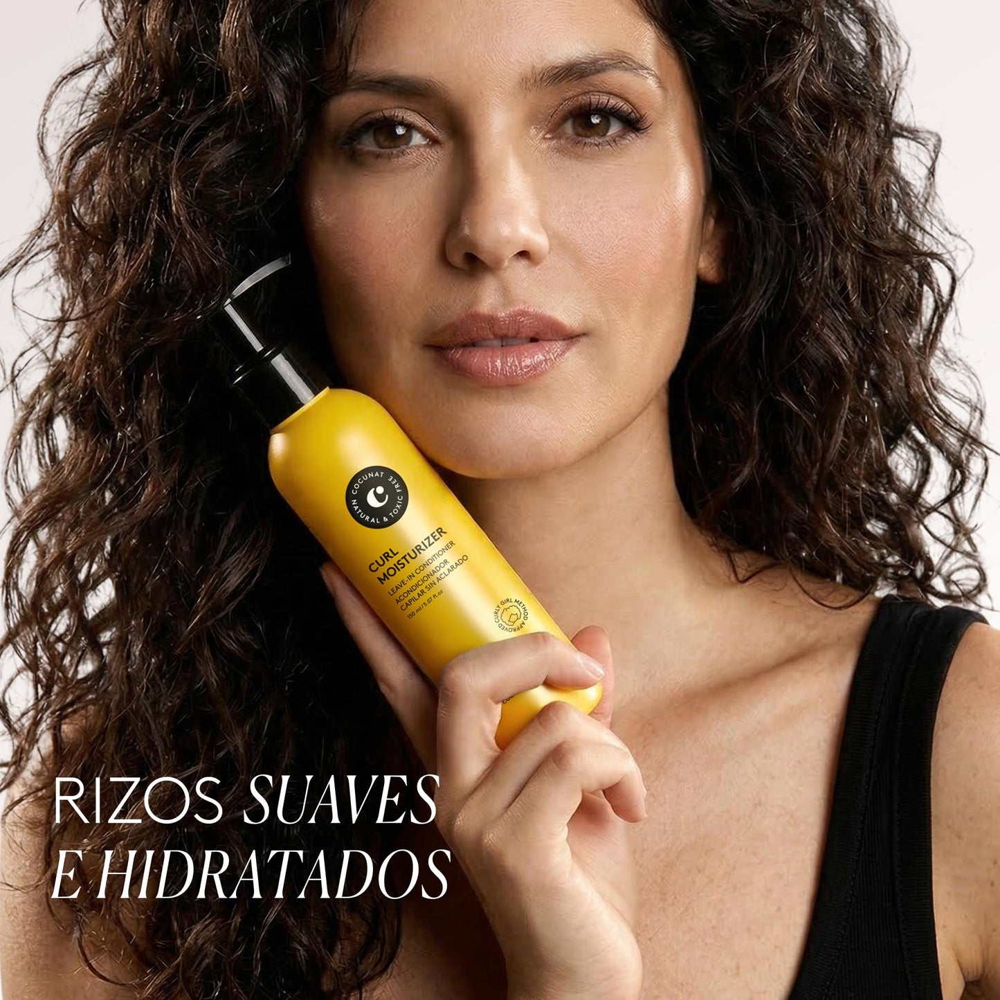 COCUNAT - Curl Moisturizer Leave-in Conditioner - Desenreda, Define e Hidrata el Cabello Rizado - Anti Frizz - Rizo Flexible, Brillante y Suave - Crema para Peinar Rizos - Máxima Hidratación - Método Curly - 150 ml