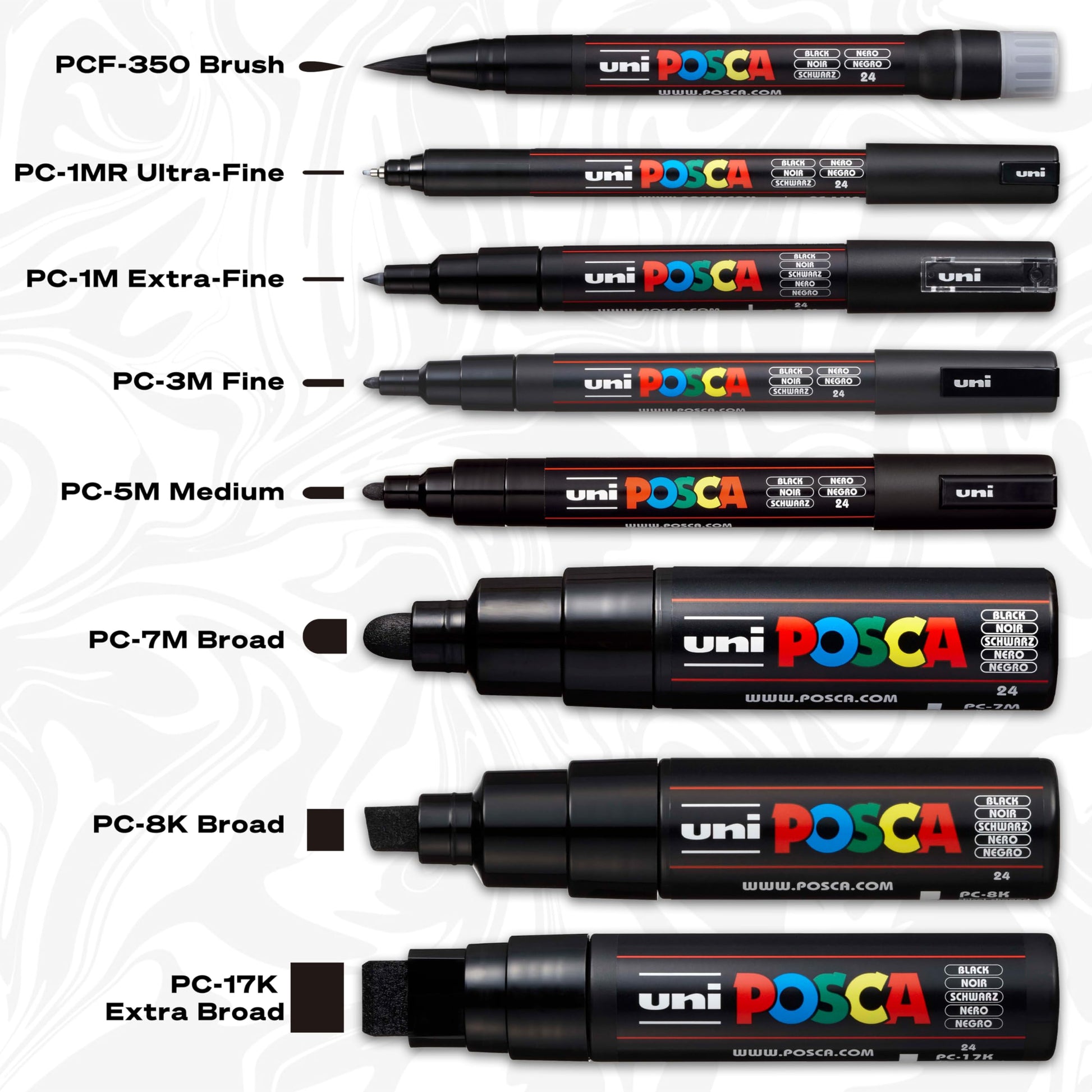Paquete de Rotuladores Posca Multicolor PC3M8C