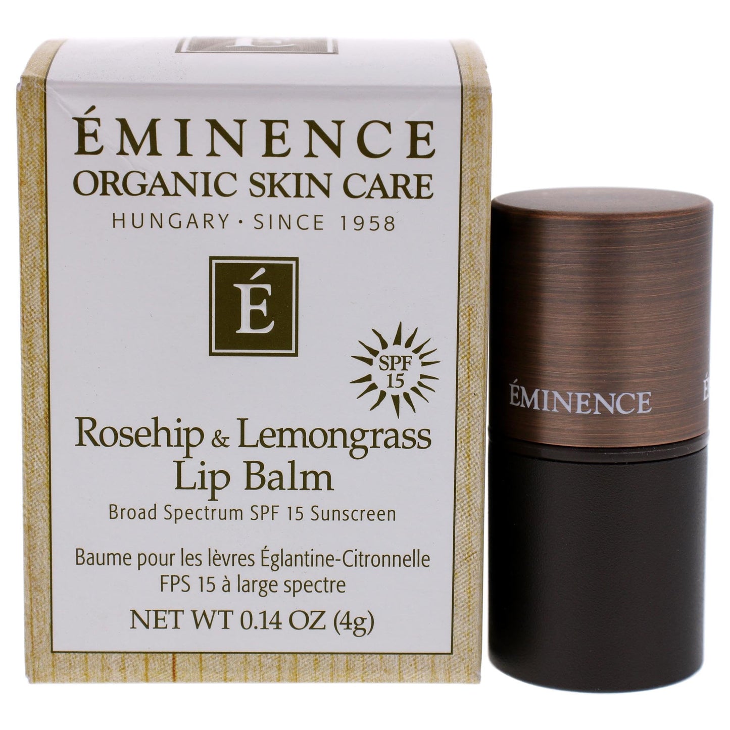Bálsamo Labial Eminence Rosehip y Lemongrass SPF 15 para Unisex