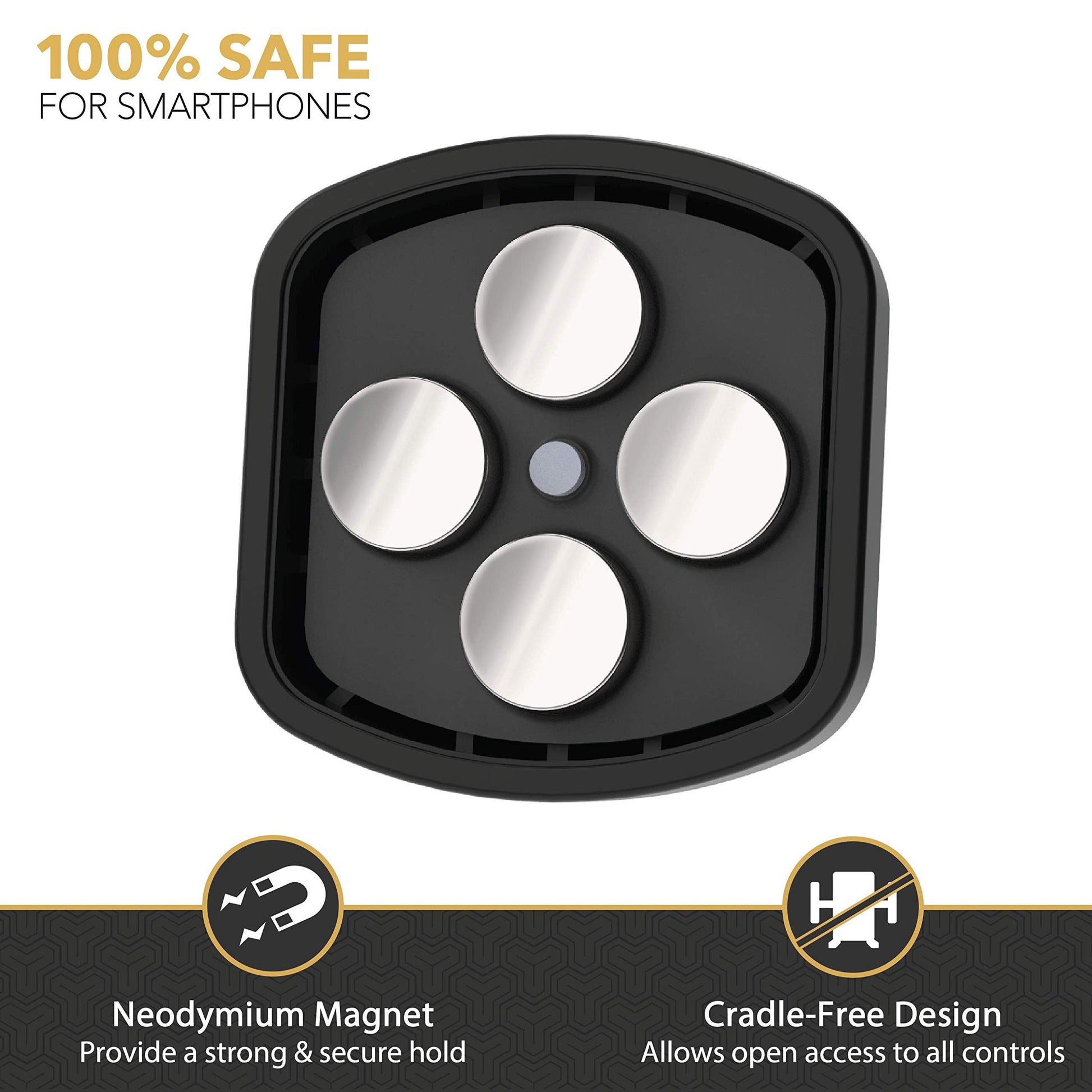 Soporte Universal para Teléfono Scosche MagicMount Pro Negro con Imán de Neodimio