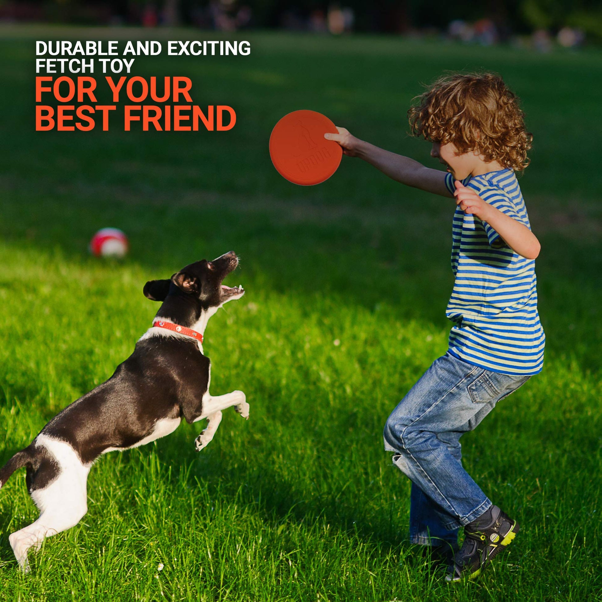 Frisbee para Perro, Fabricado en EE. UU. Productos Updog Pequeño Disco Volador de 15,24 cm para Perros, Anaranjado, 6