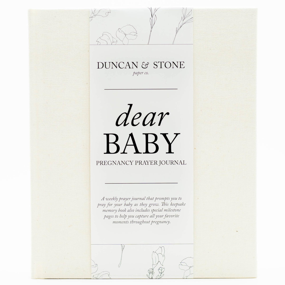 Diario de Embarazo Christian Duncan & Stone marfil Milestone Recuerdo