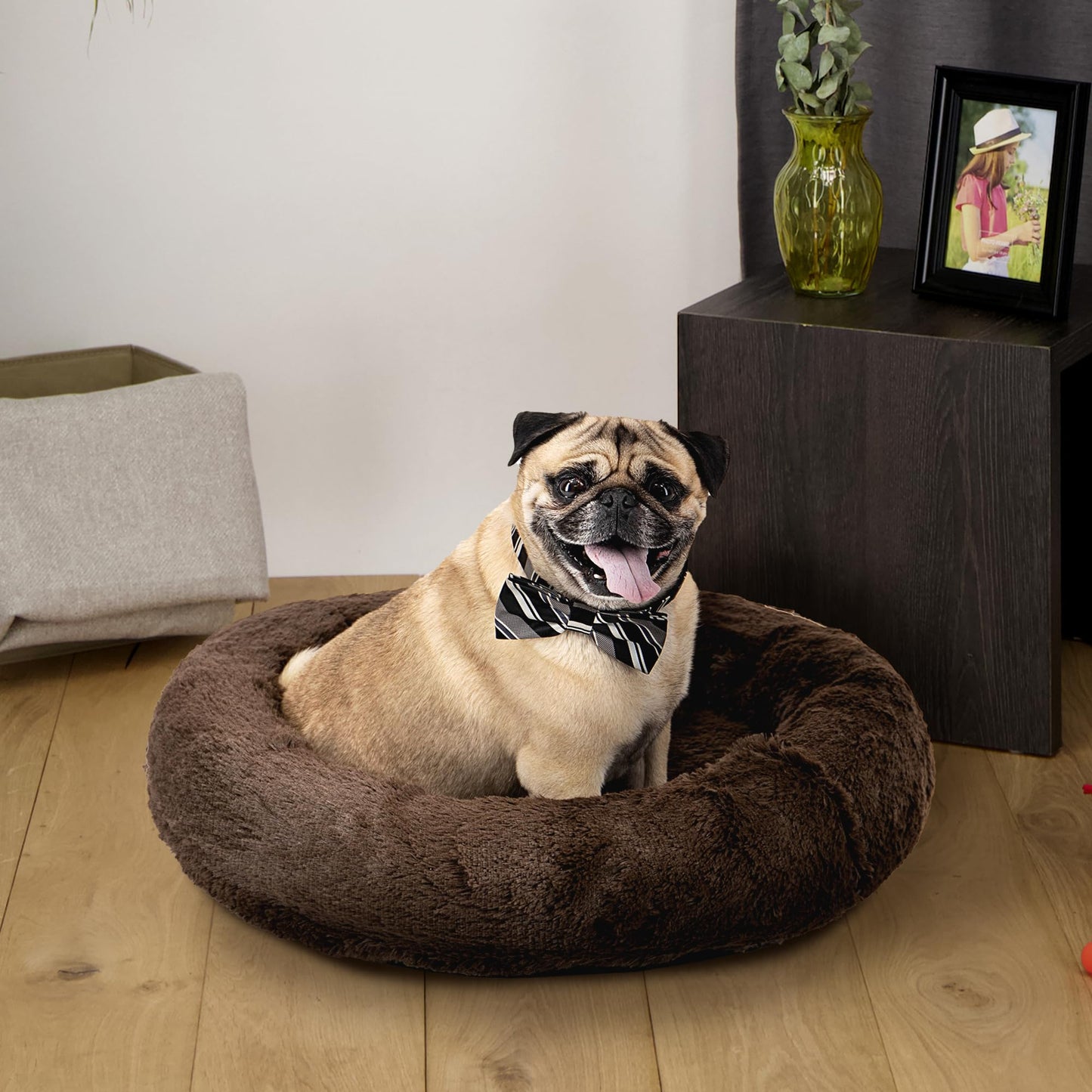 Cama Tipo Dona Hills Café Anti Estrés para Perro Small