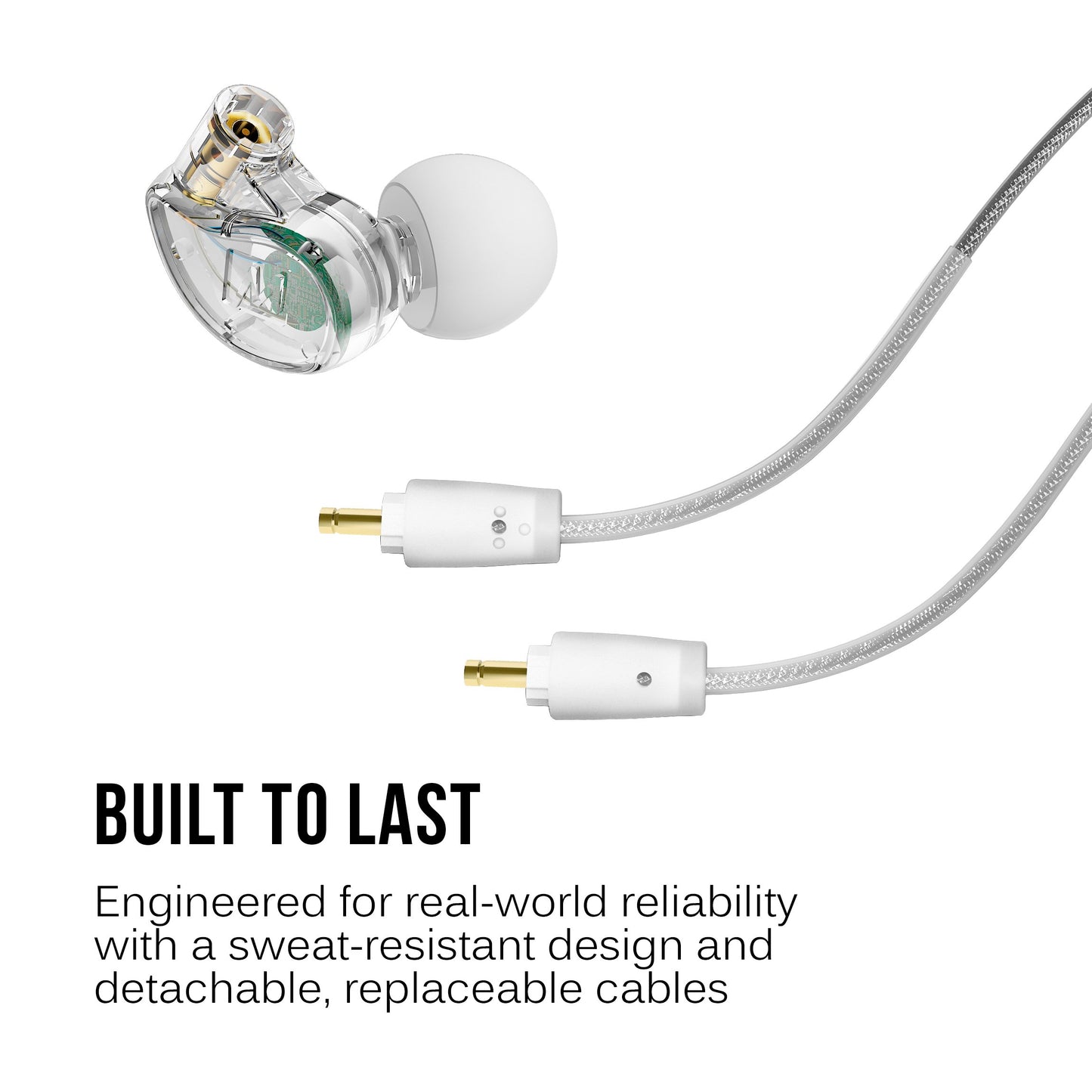 Auriculares de Monitor MEE audio M6 Pro Transparente Sonido Mejorado para Músicos