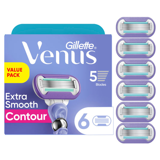 Cuchillas de Afeitar Gillette Venus Extra Smooth Swirl Mujer 6 Recargas