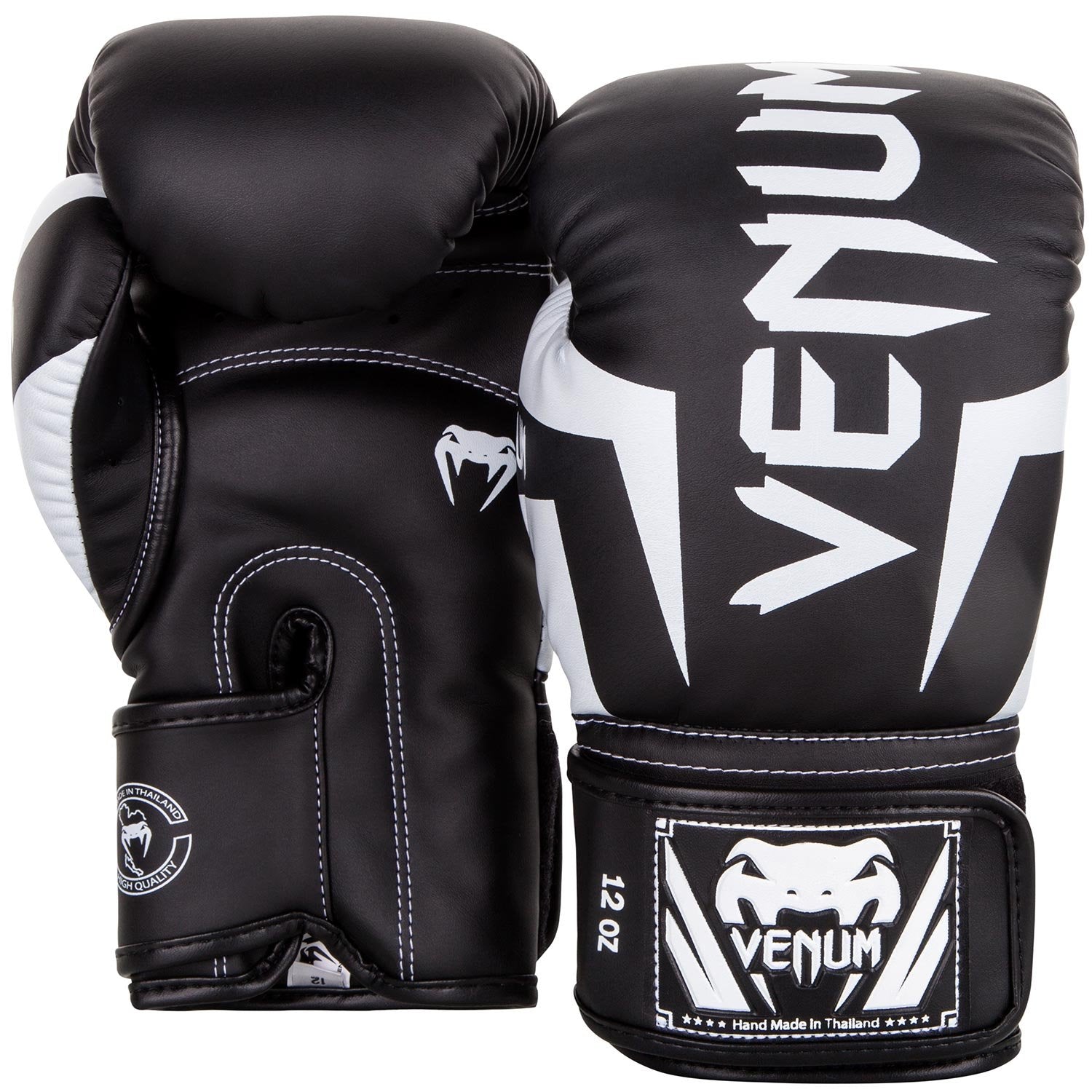 Guantes de Boxeo Venum Negro Blanco Elite