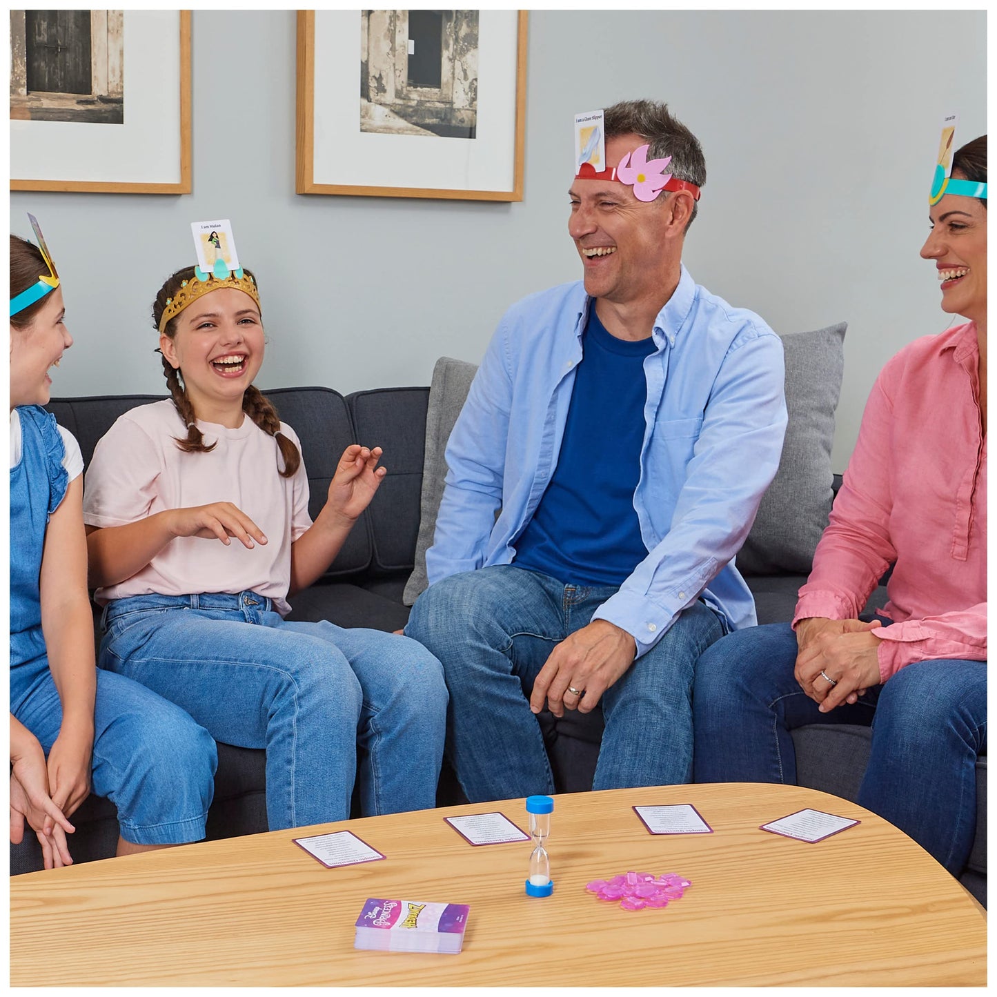 Juego de Mesa Spin Master Hedbanz Princesas Disney para Niños