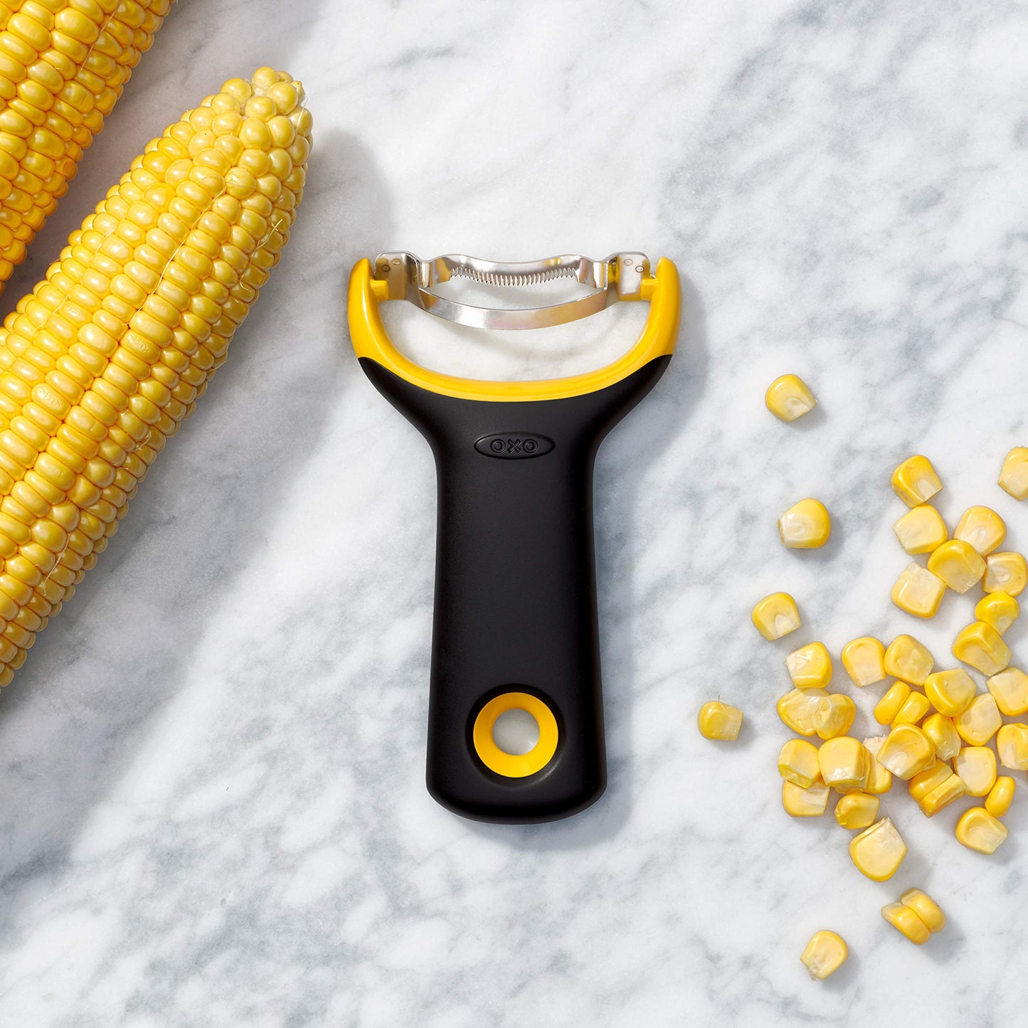 Pelador de Maíz Oxo Acero Inoxidable Amarillo