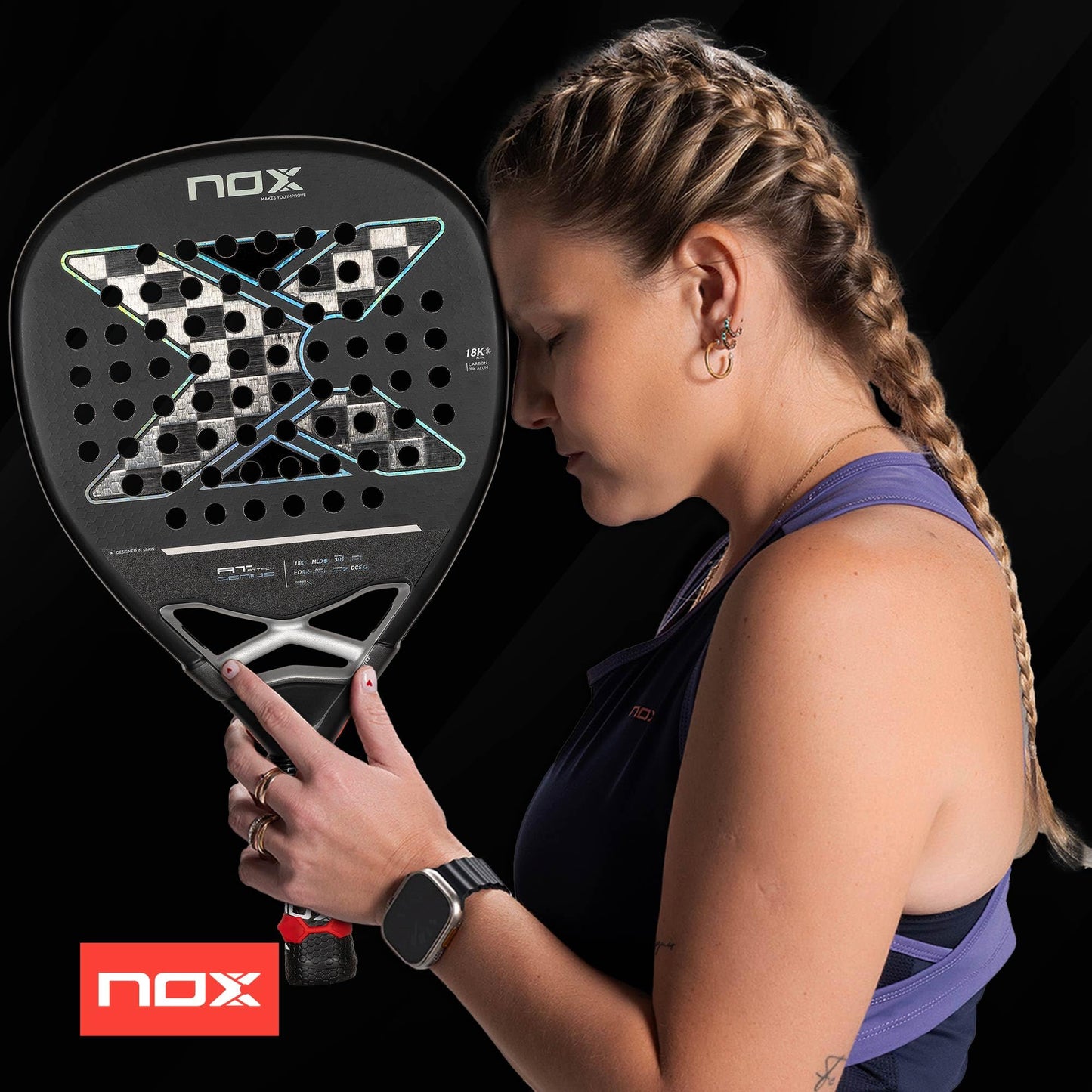 Pala NOX AT10 Genius 18K Attack 2024 Agustin Tapia