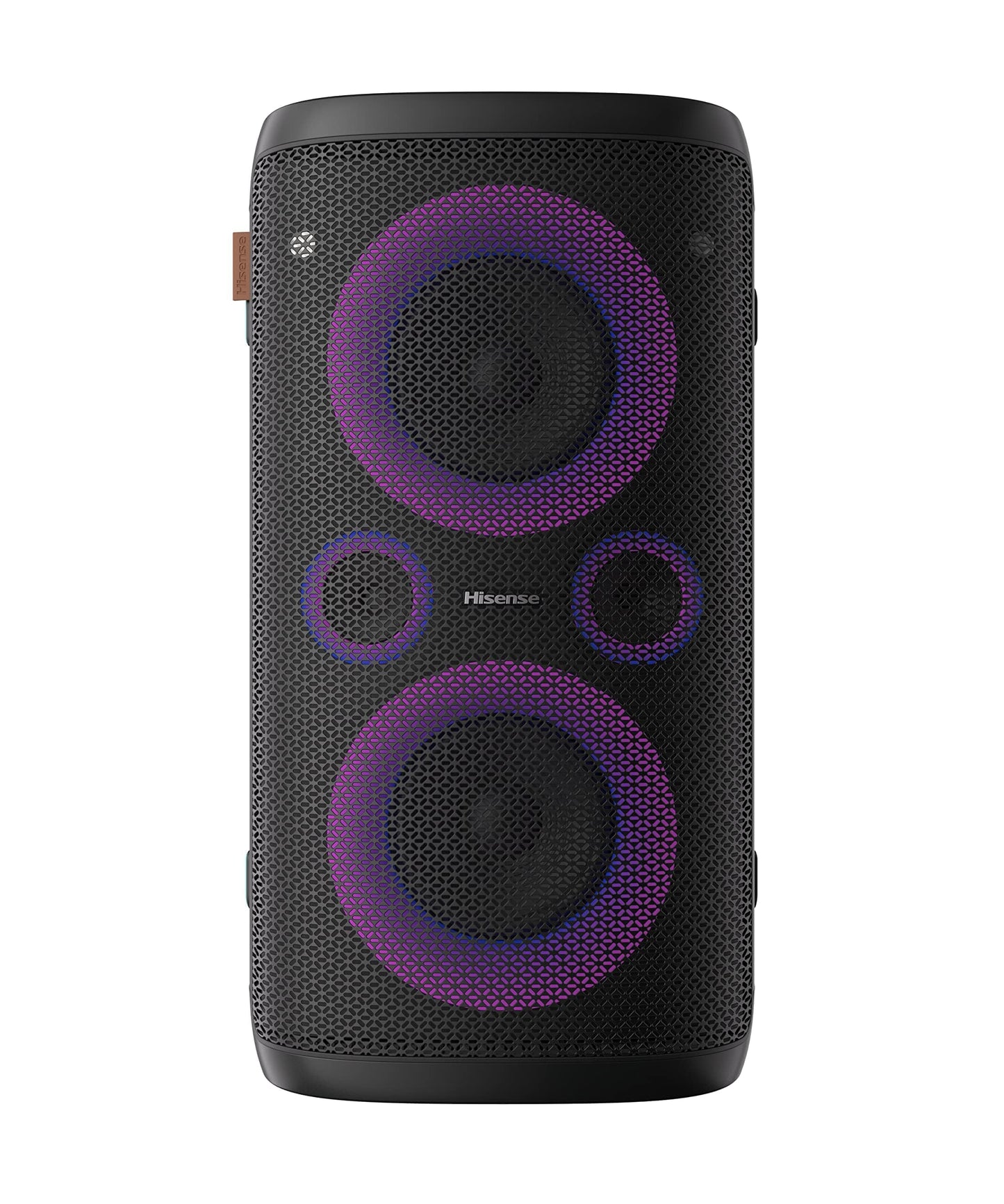Hisense Ultimate - Altavoz inalámbrico para Fiesta Exterior e Interior con subwoofer, 2.0 CH, 300 W, IPX4 Impermeable, batería de Larga duración, Bluetooth5.0, Modo DJ y Karaoke (HP100)