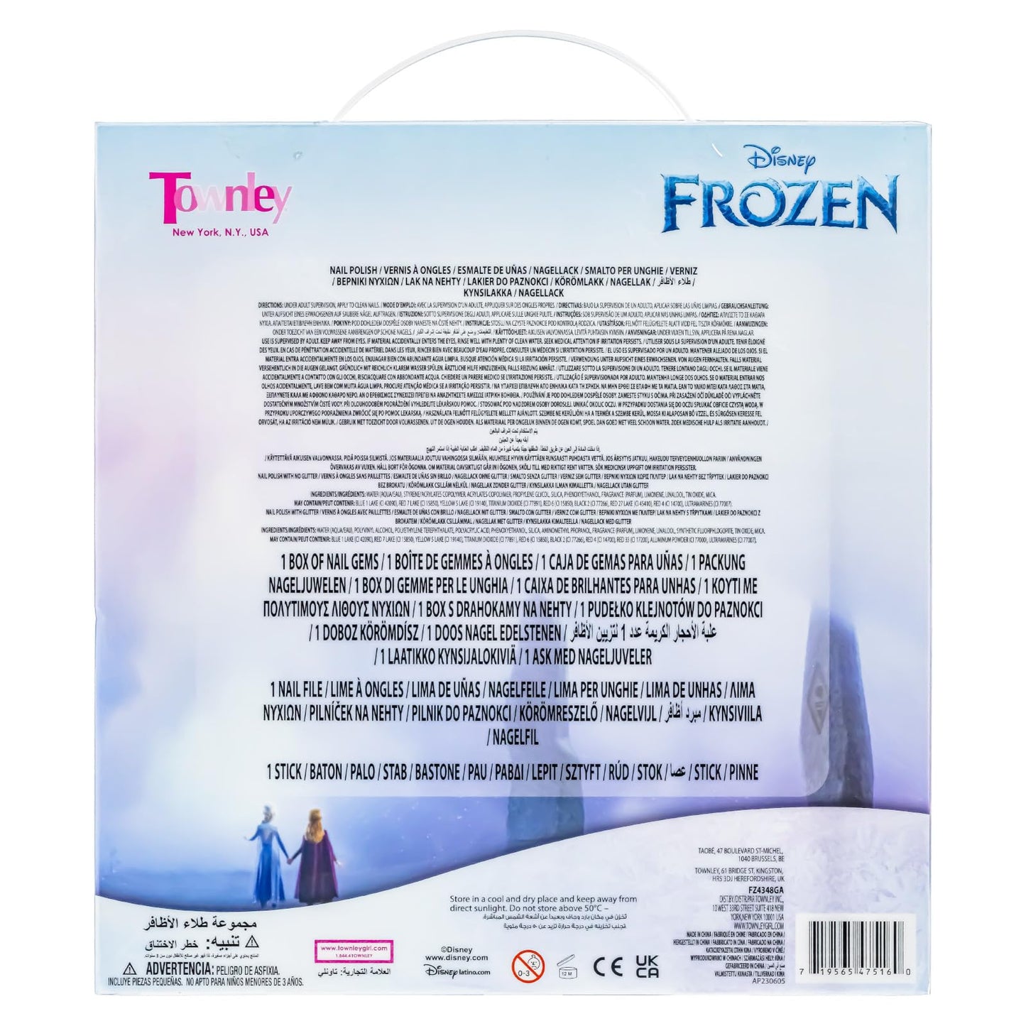 Frozen Esmalte al Agua 15 pzas Fácil de Quitar para Niñas Regalo