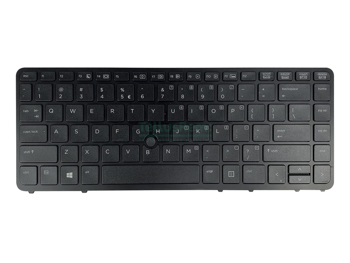 Teclado TellusRem Negro Retroiluminado con TrackPoint para HP EliteBook 840 G1 G2 850 G1 G2 ZBook 14