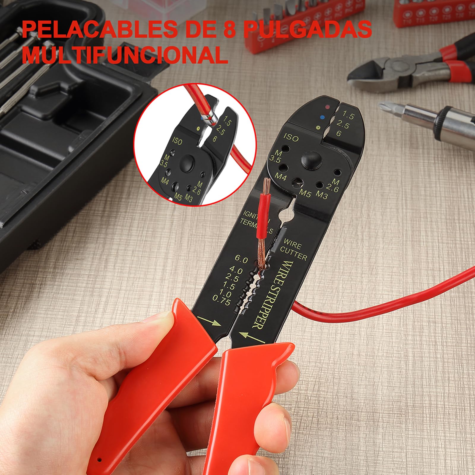 Juego de Herramientas TEENO Negro con Maleta sobre Ruedas para Uso Doméstico