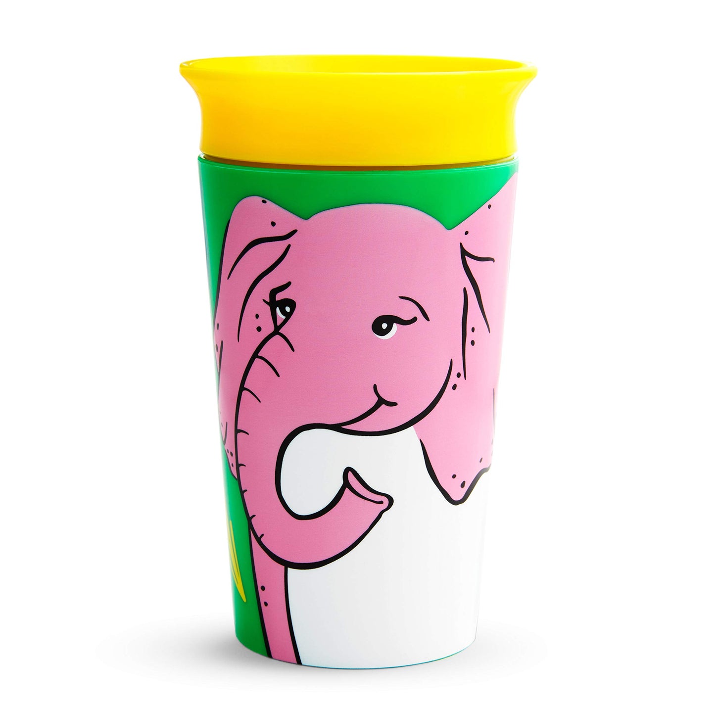 Munchkin Miracle 360 Wildlove - Taza de desayuno, 8 onzas, diseño de elefante