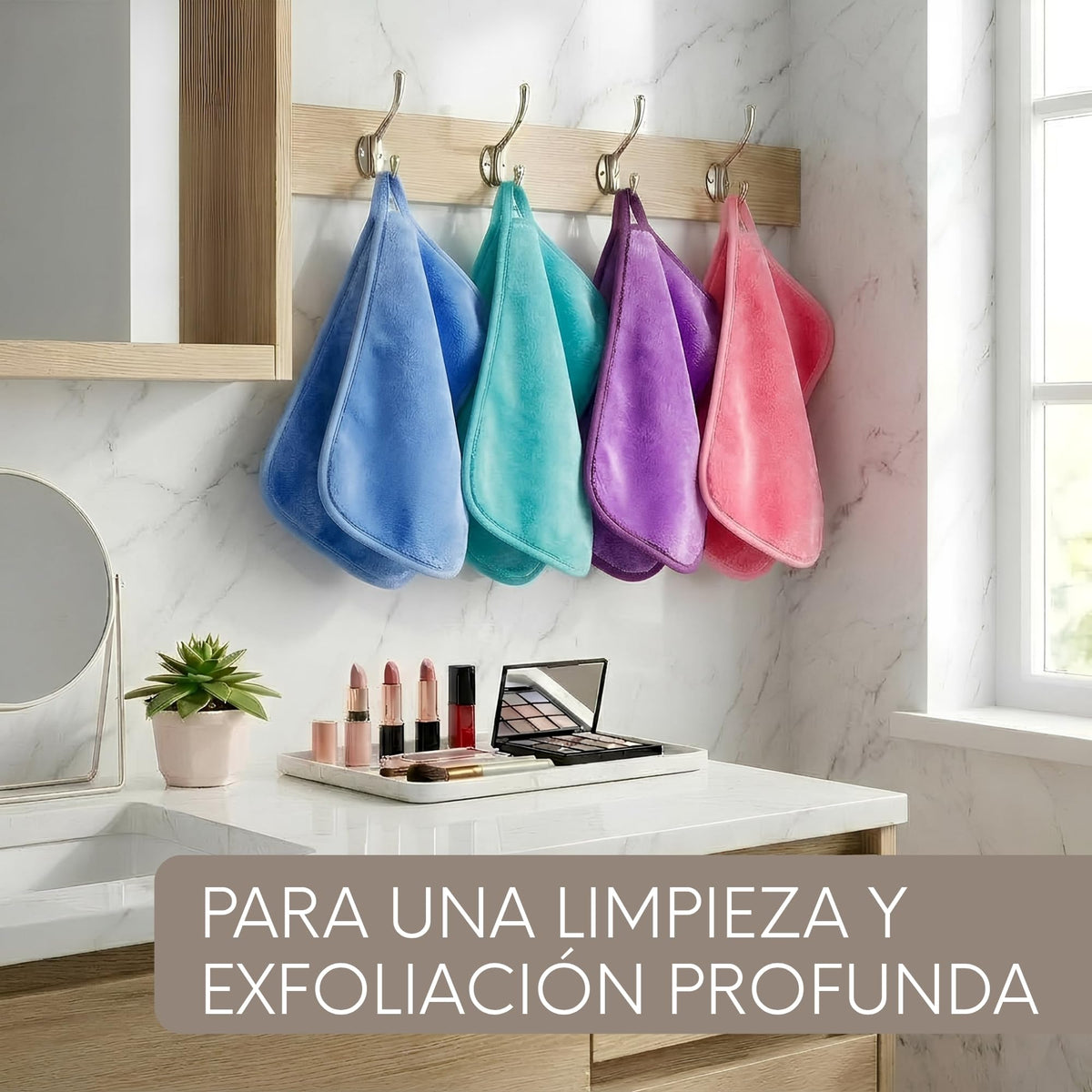 Triko 8 Piezas Pads Desmaquillantes Reutilizables de Microfibra, Toallas Desmaquillantes Suaves para Limpieza Facial, Remueven Maquillaje con Agua, Uso Diario y Viaje