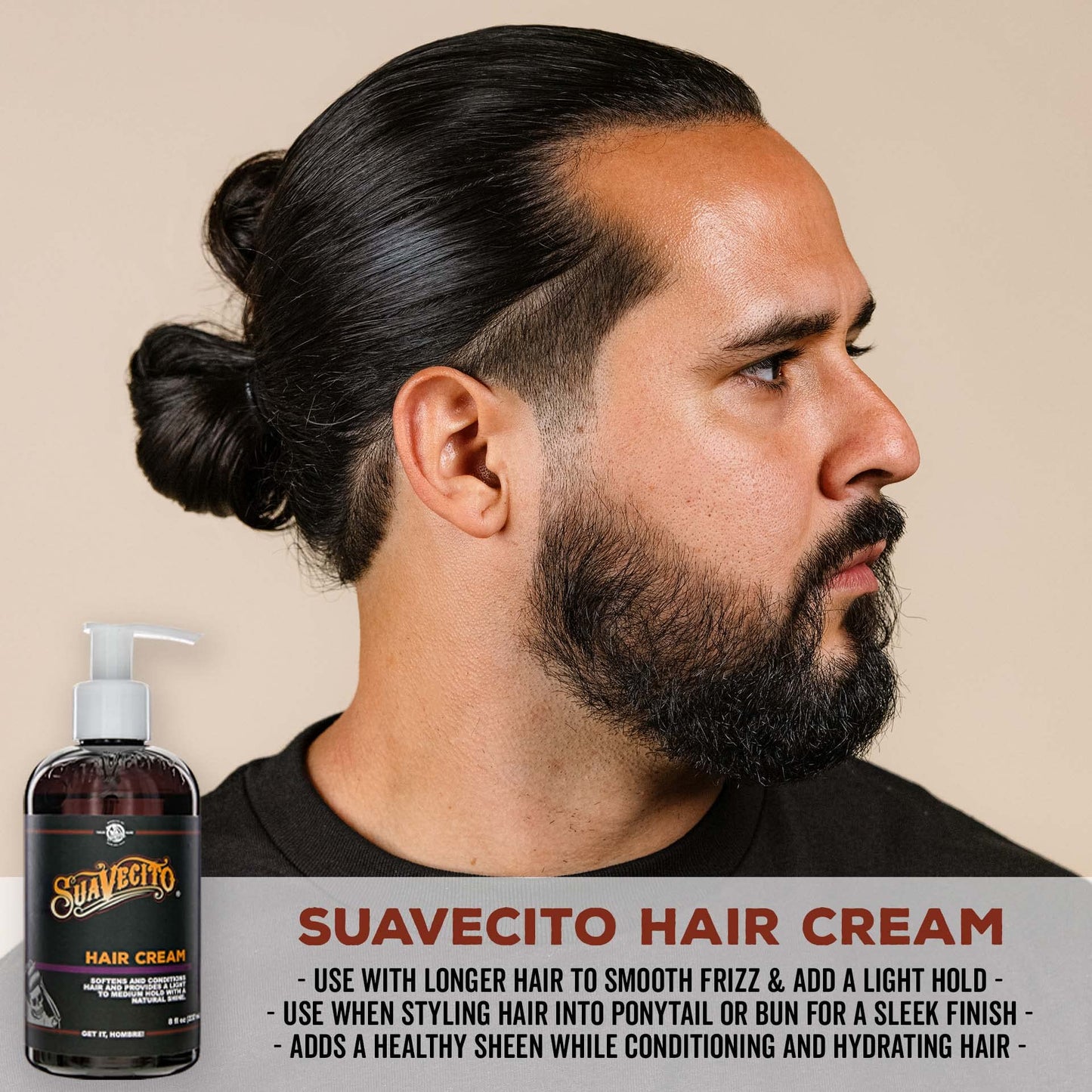 Light to Medium Hold Hair Cream by Suavecito for Men - 8 oz Cream