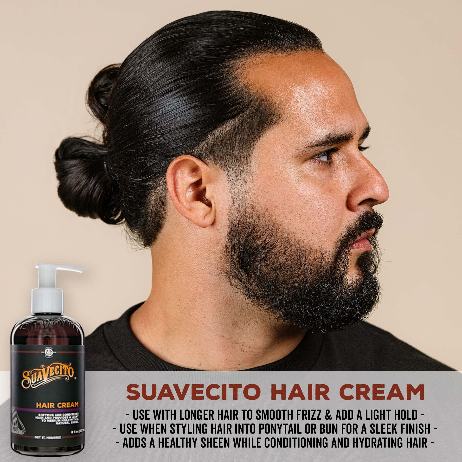 Light to Medium Hold Hair Cream by Suavecito for Men - 8 oz Cream