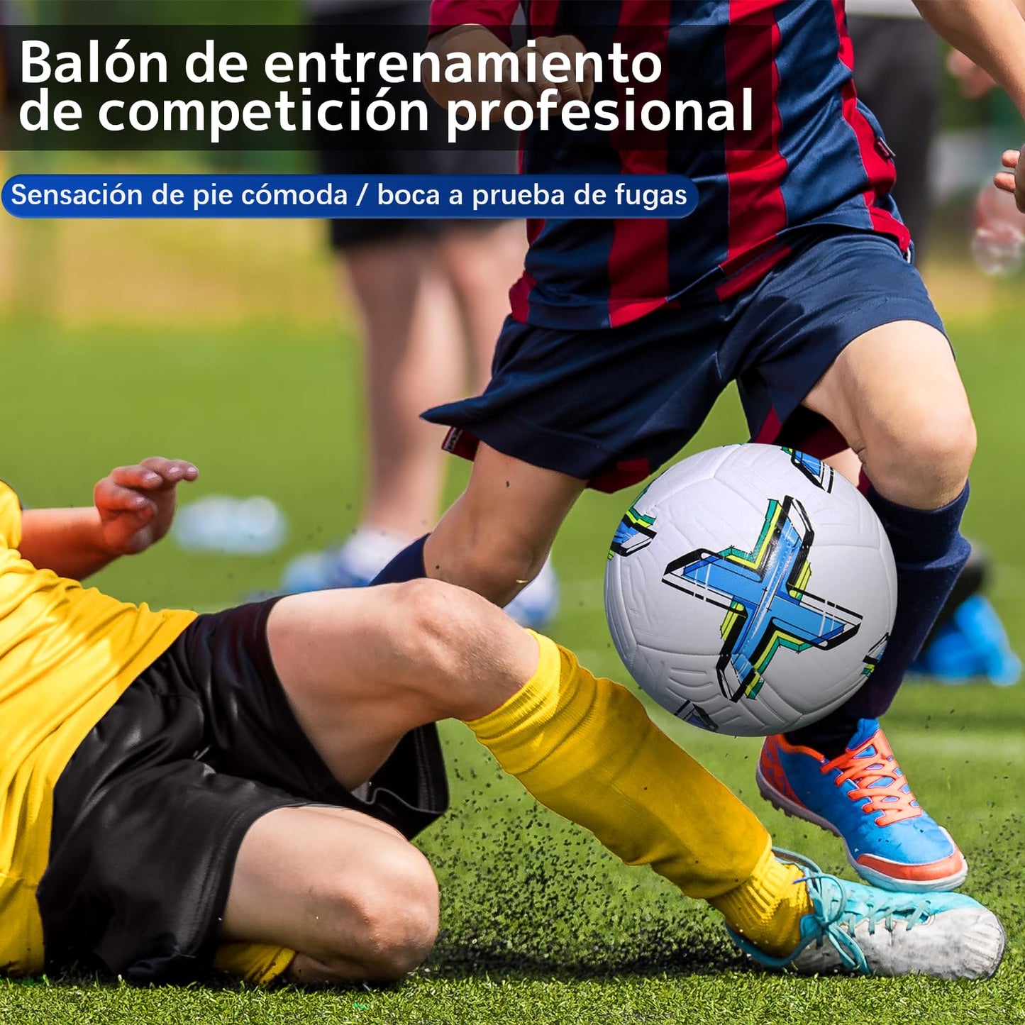 Balón de Fútbol ZYJXLY Copa del Mundo Número 5 para Entrenamiento y Competición