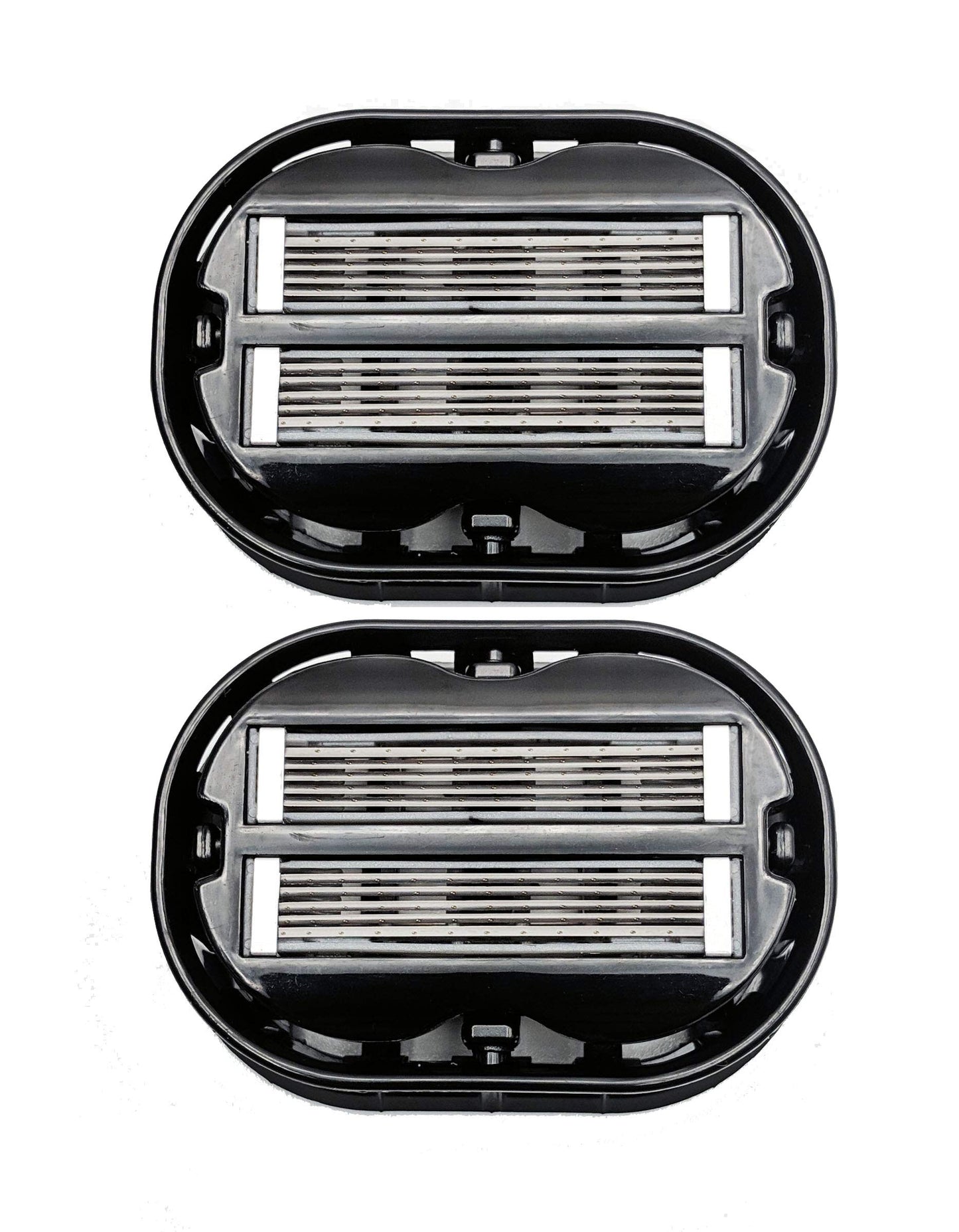 2 cuchillas de afeitar clásicas, color negro, la forma más rápida de afeitar cabeza, piernas, brazos, cuerpo | una alternativa a las cuchillas de afeitar desechables, auto limpia y golpes durante el uso con hoja duradera | afeitadora calva para hombres