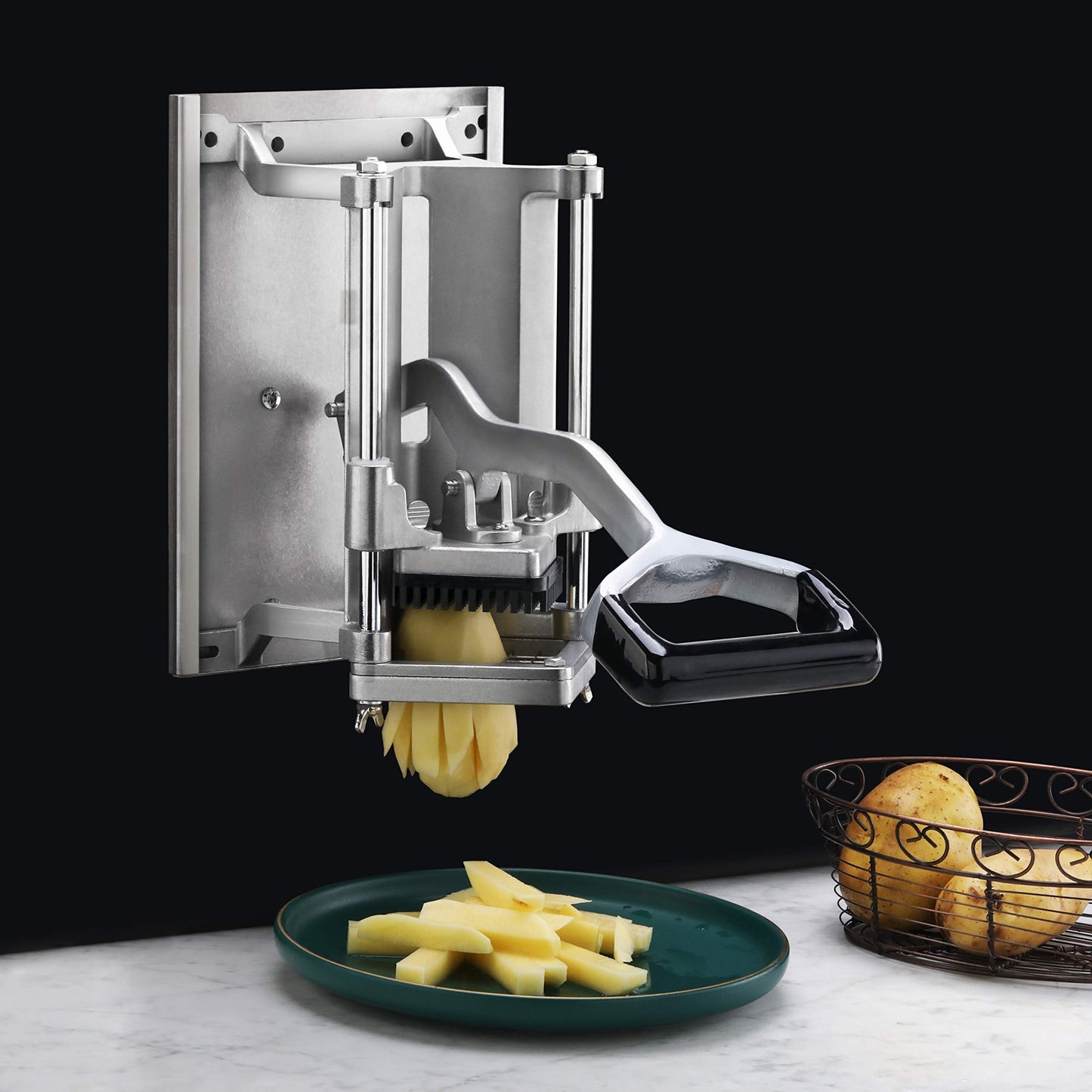 Cuchilla de Repuesto New Star Foodservice Plateada compatible con Cortador de Freír Francés NSF Montado en la Pared